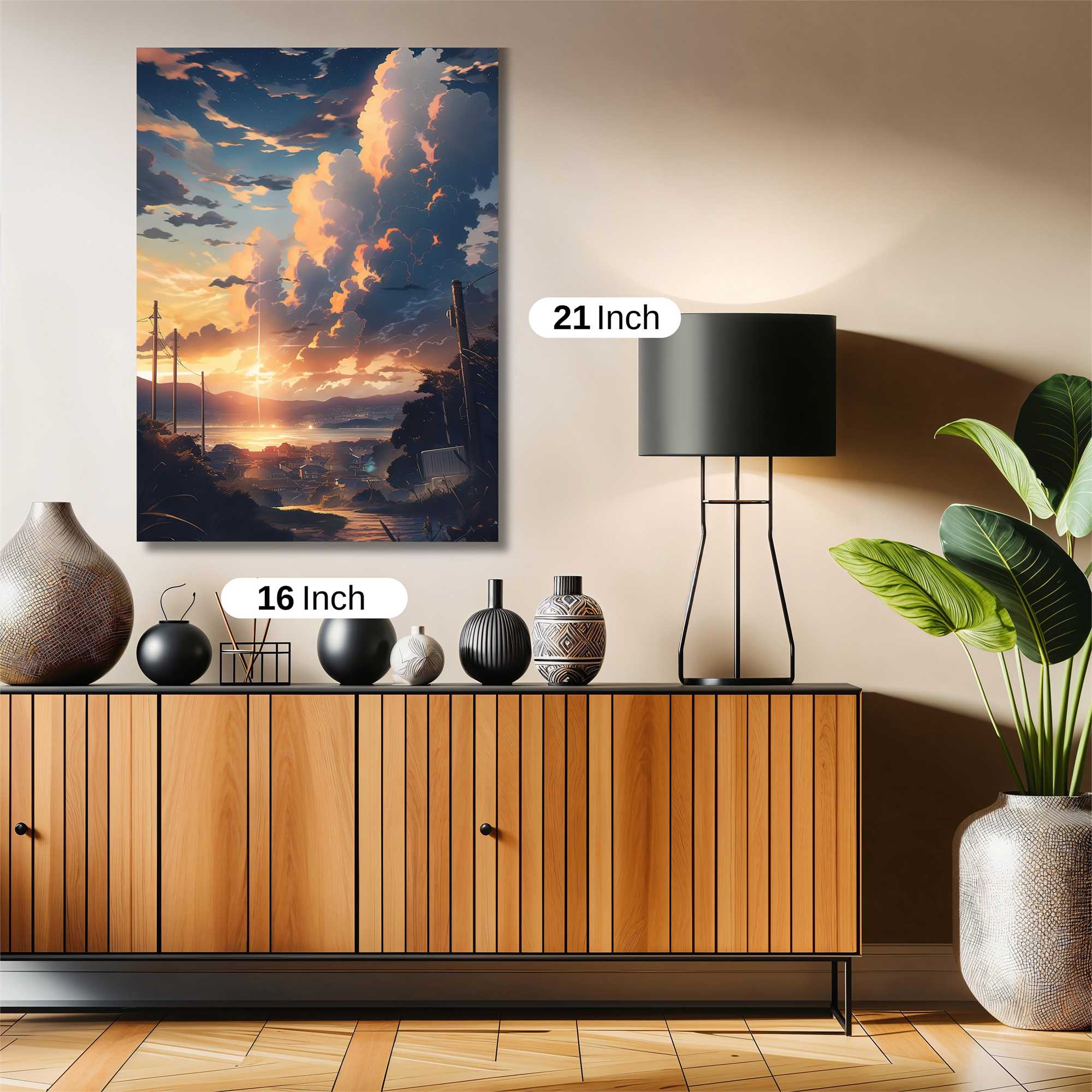Sunset Serenity Safe Wall Magnetic / M