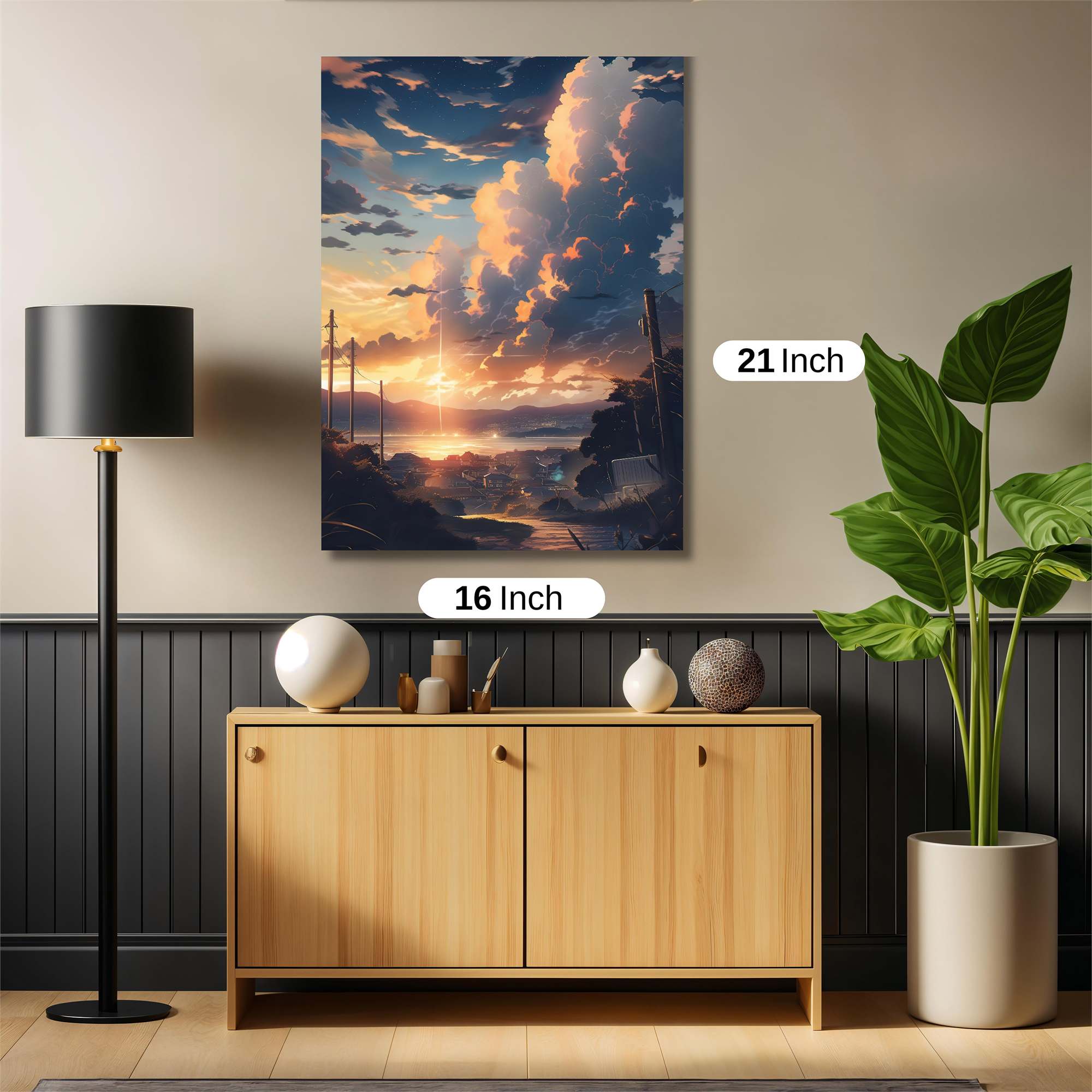 Sunset Serenity Safe Wall Magnetic / M