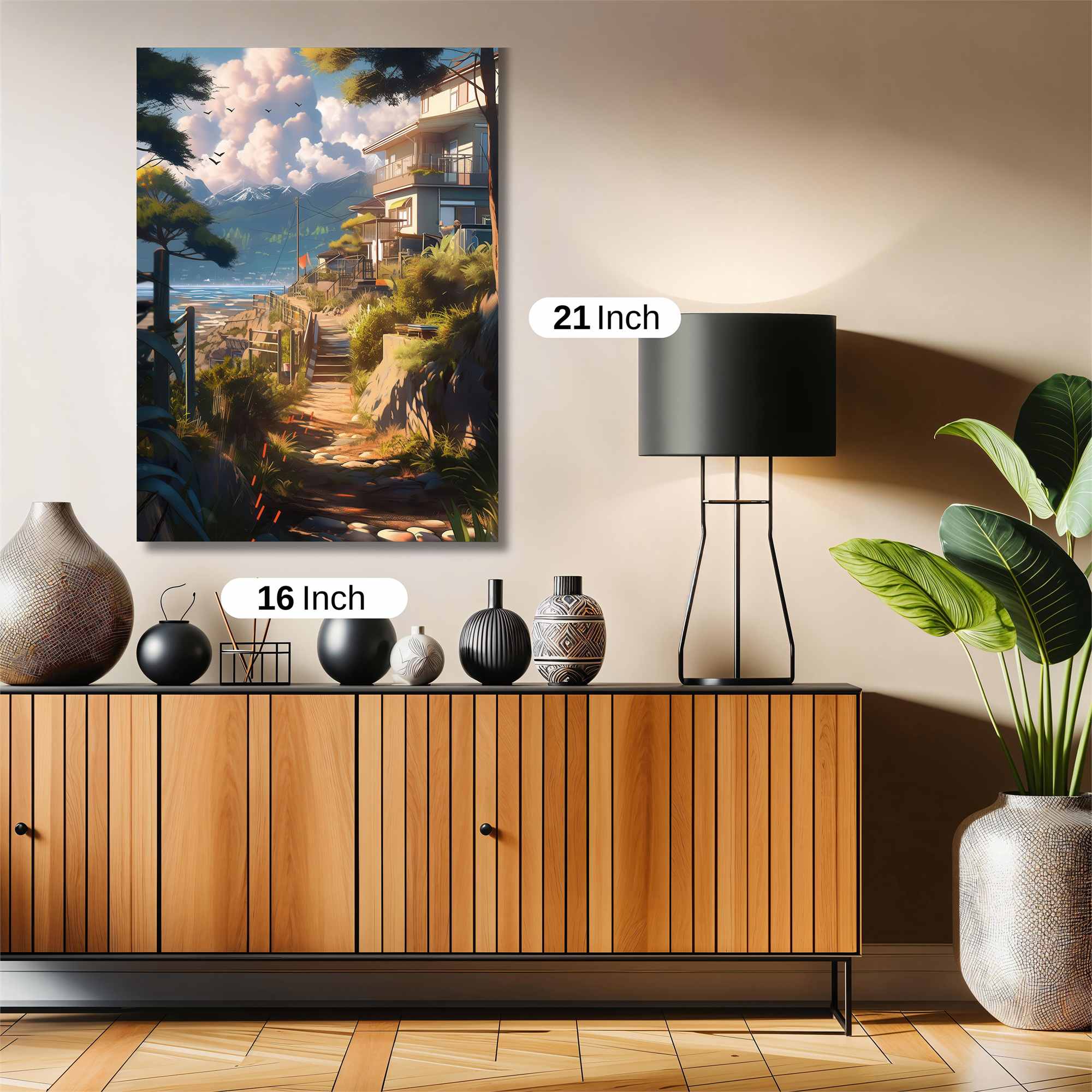 Coastal Serenity Safe Wall Magnetic / M