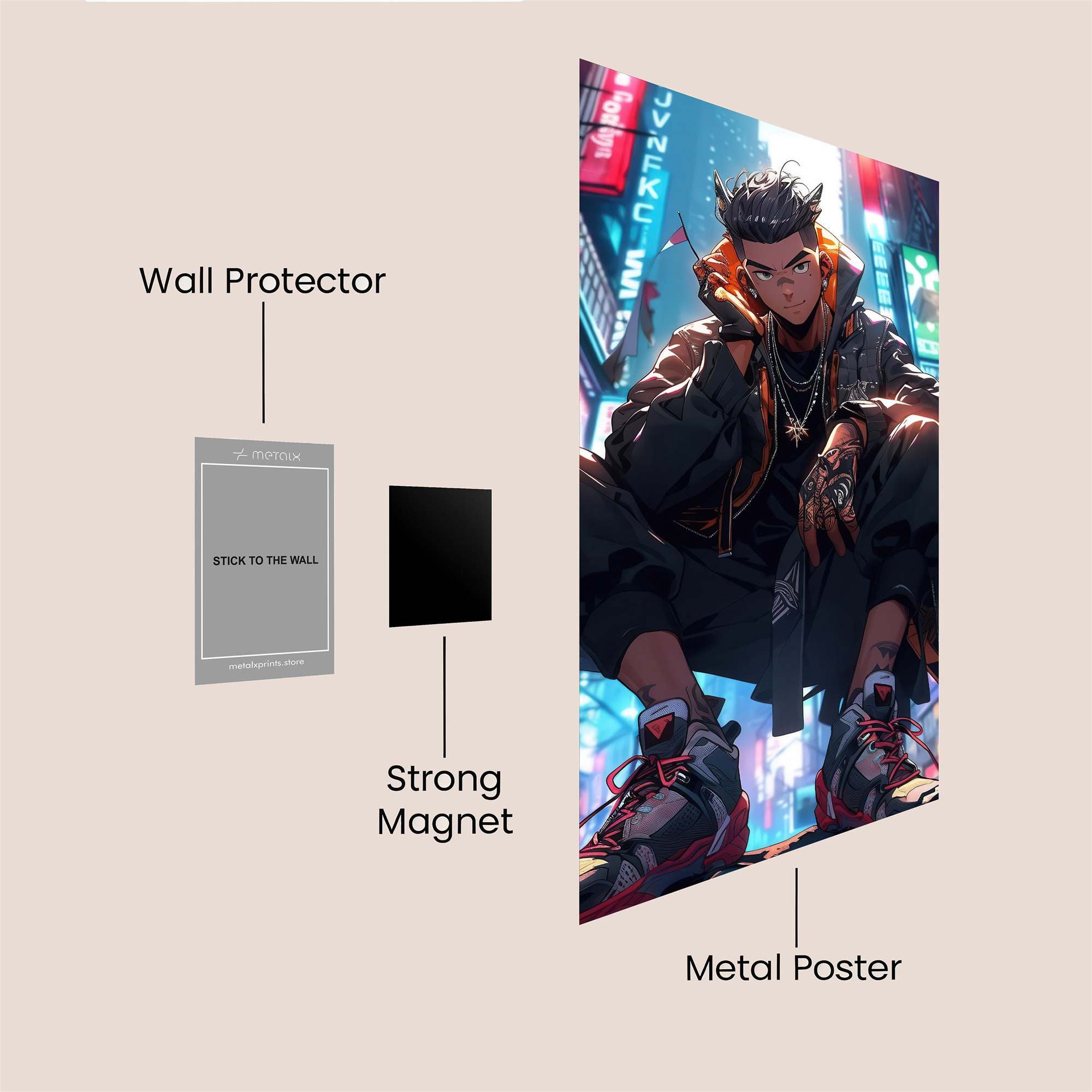 Cyberpunk Swagger Safe Wall Magnetic / M