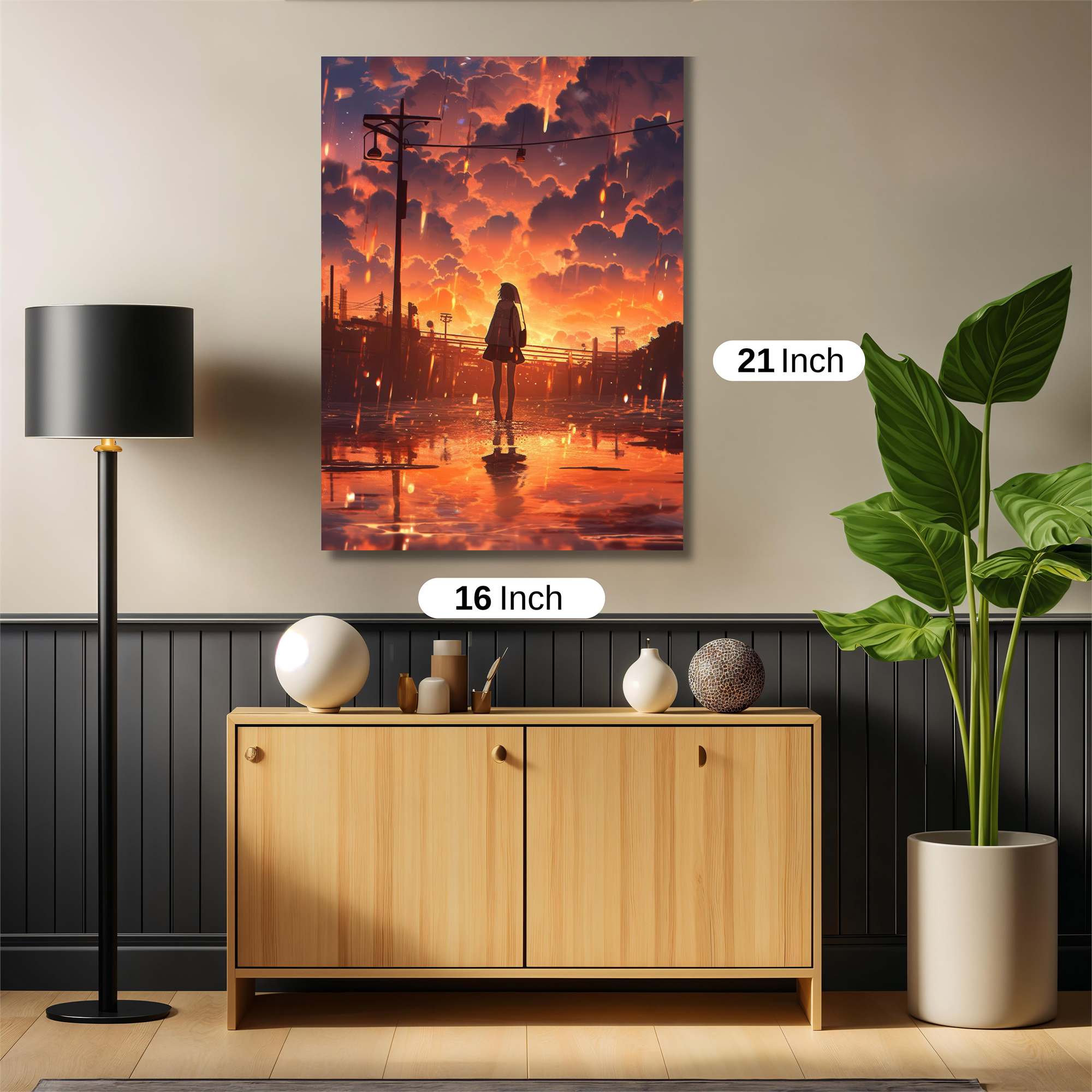 Sunset Solitude Safe Wall Magnetic / M