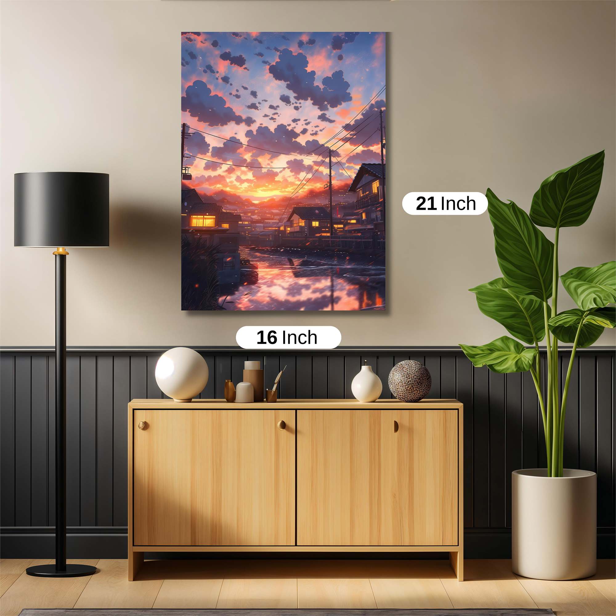 Sunset Serenity Safe Wall Magnetic / M