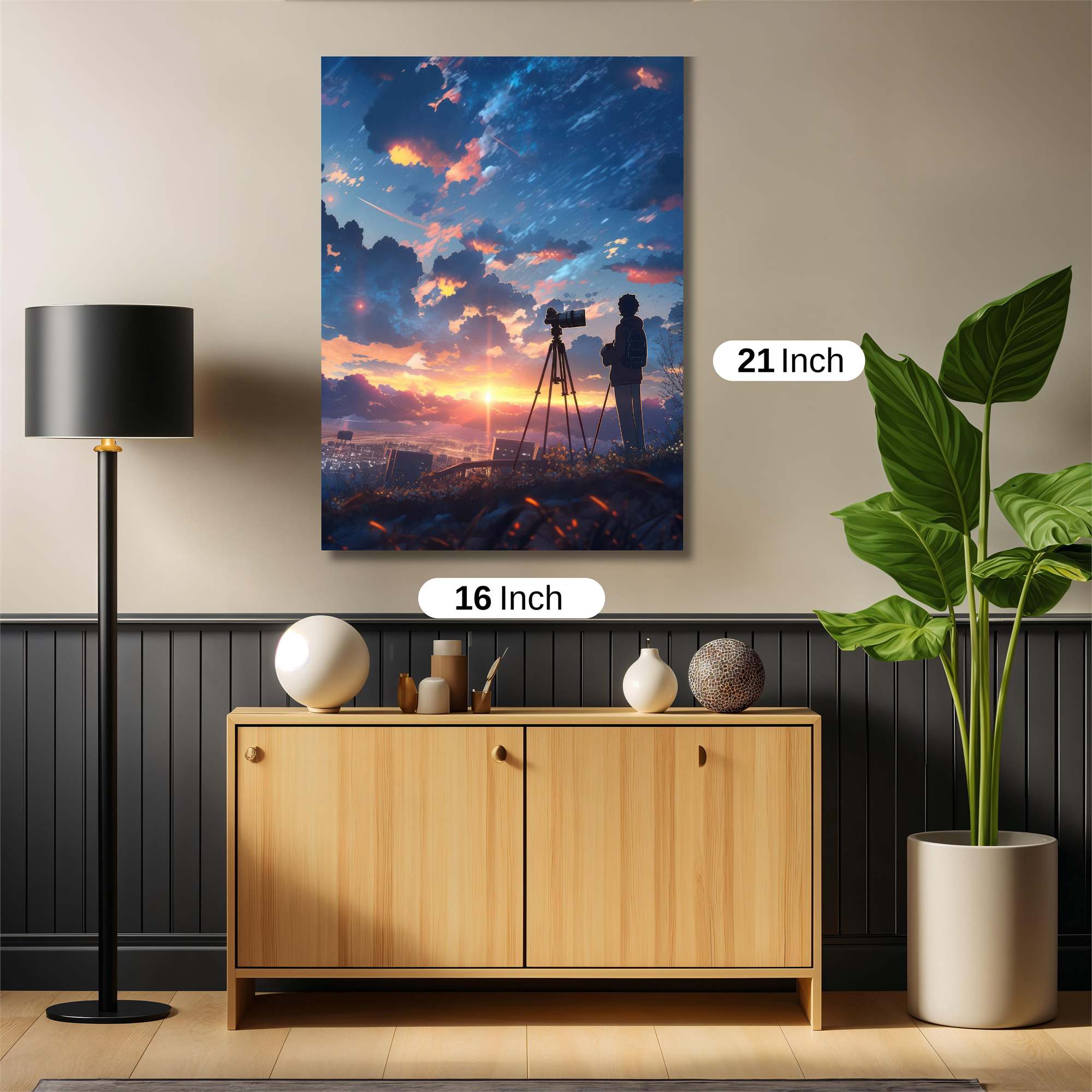 Sunset Serenity Safe Wall Magnetic / M