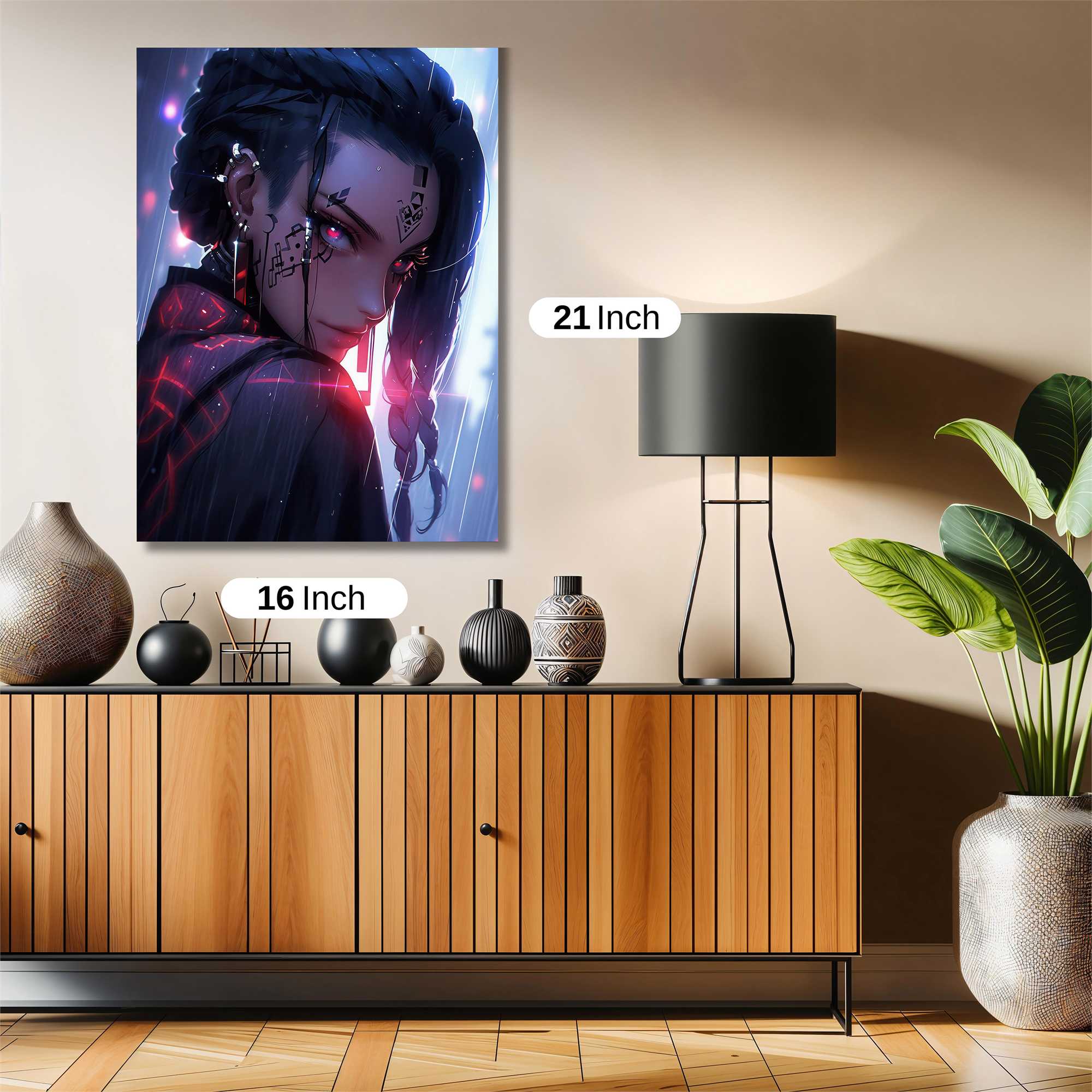 Cyberpunk Elegance Safe Wall Magnetic / M