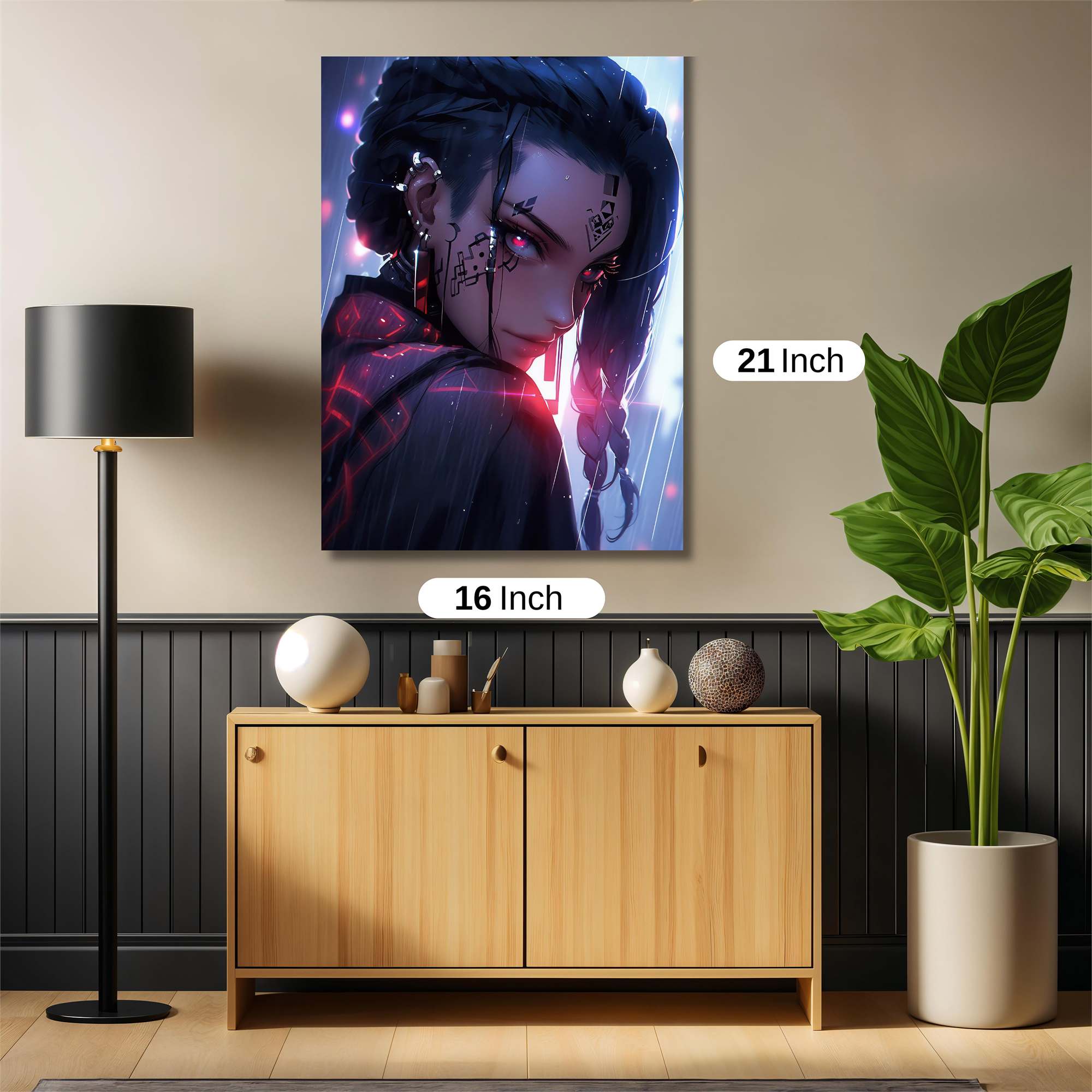 Cyberpunk Elegance Safe Wall Magnetic / M