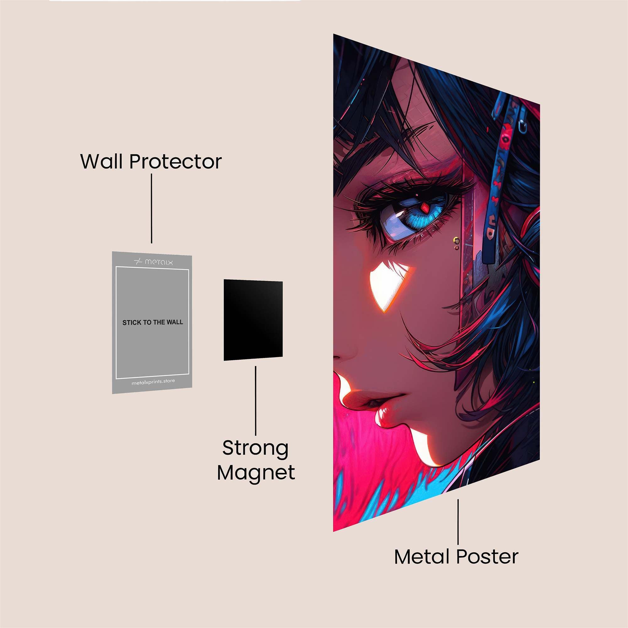 Cyber Enigma Safe Wall Magnetic / M