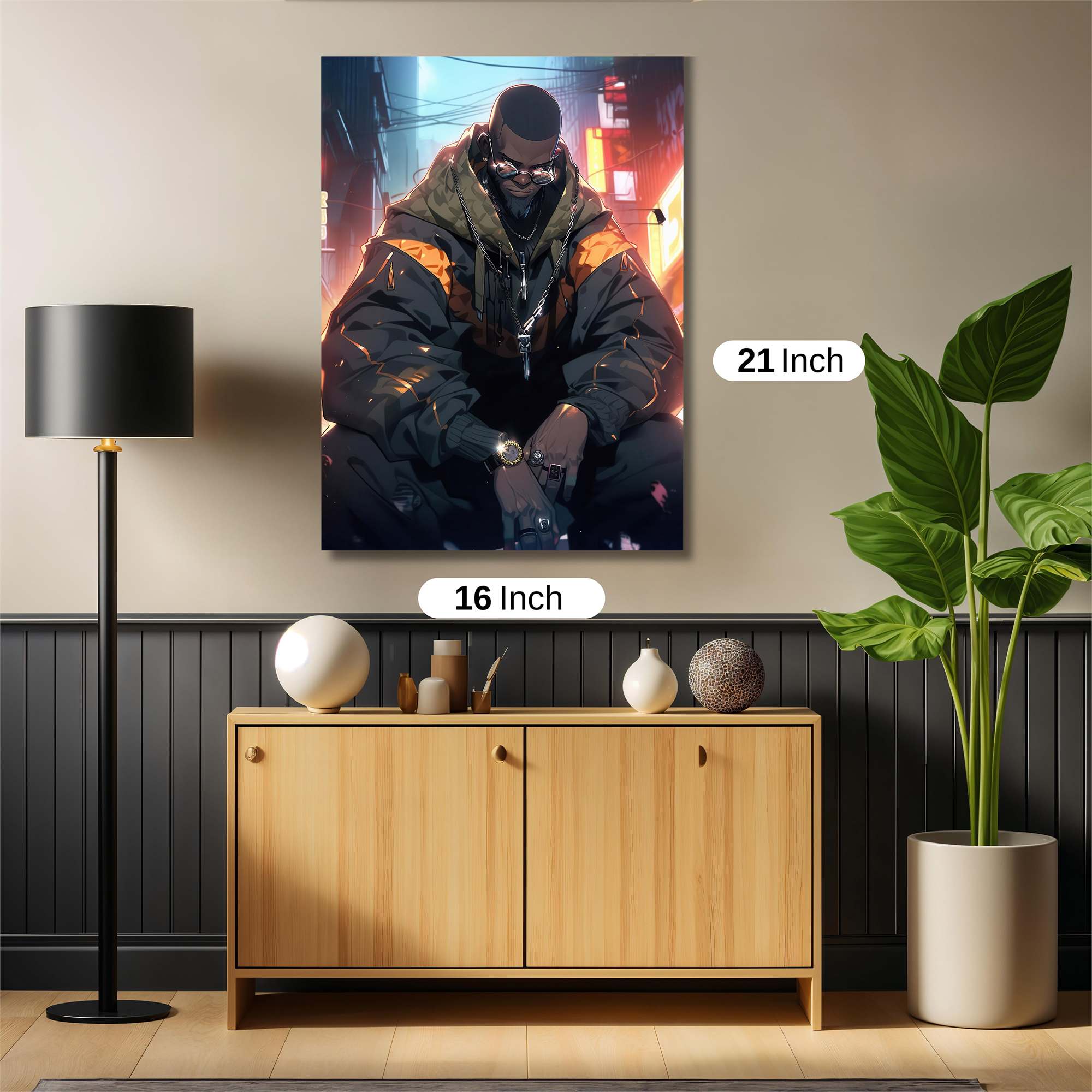 Cyberpunk Chill Safe Wall Magnetic / M