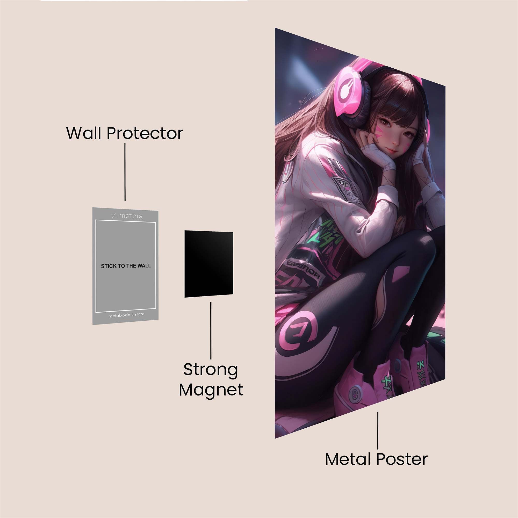 D.Va Dreamy Safe Wall Magnetic / M