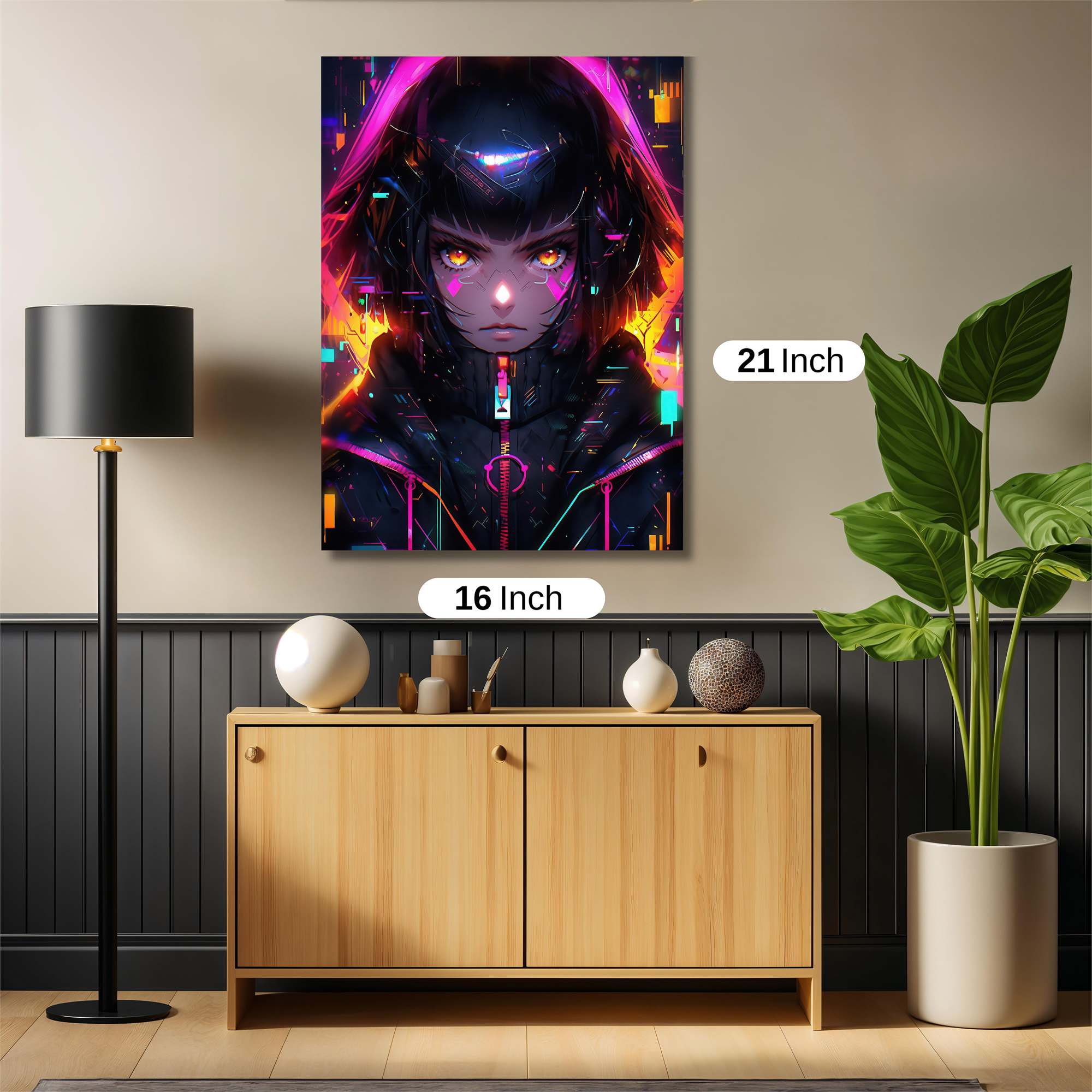 Cyberpunk Glow Safe Wall Magnetic / M
