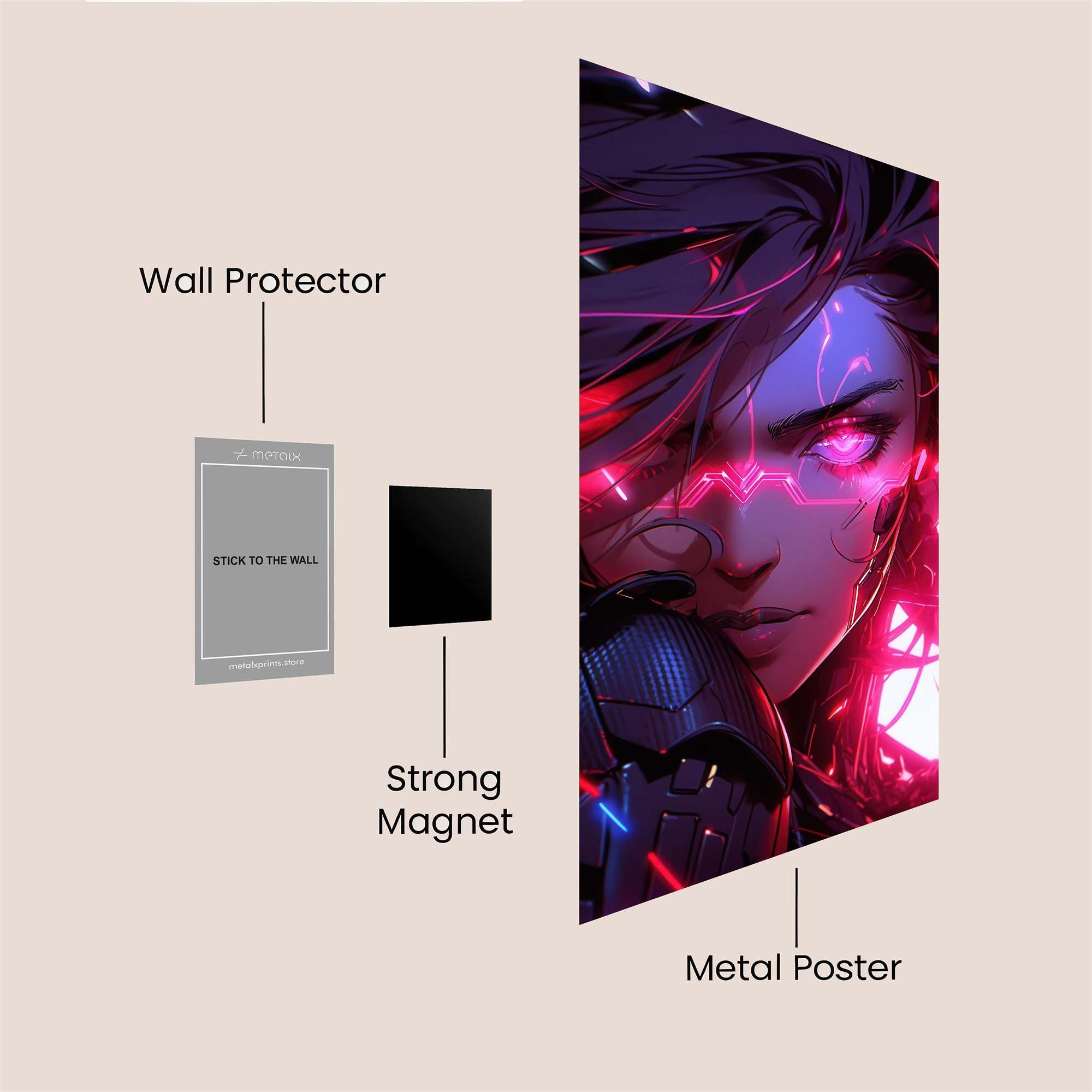 Cyber Vixen Safe Wall Magnetic / M