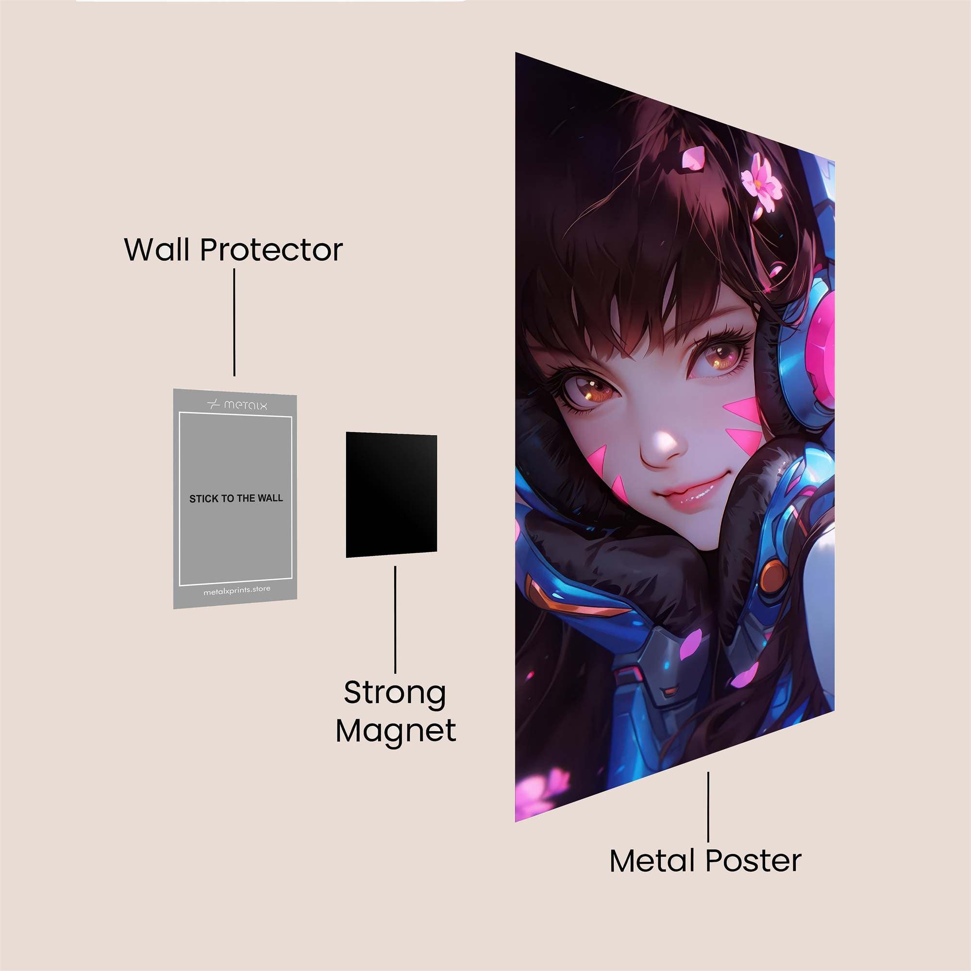 D.Va Dreamy Safe Wall Magnetic / M