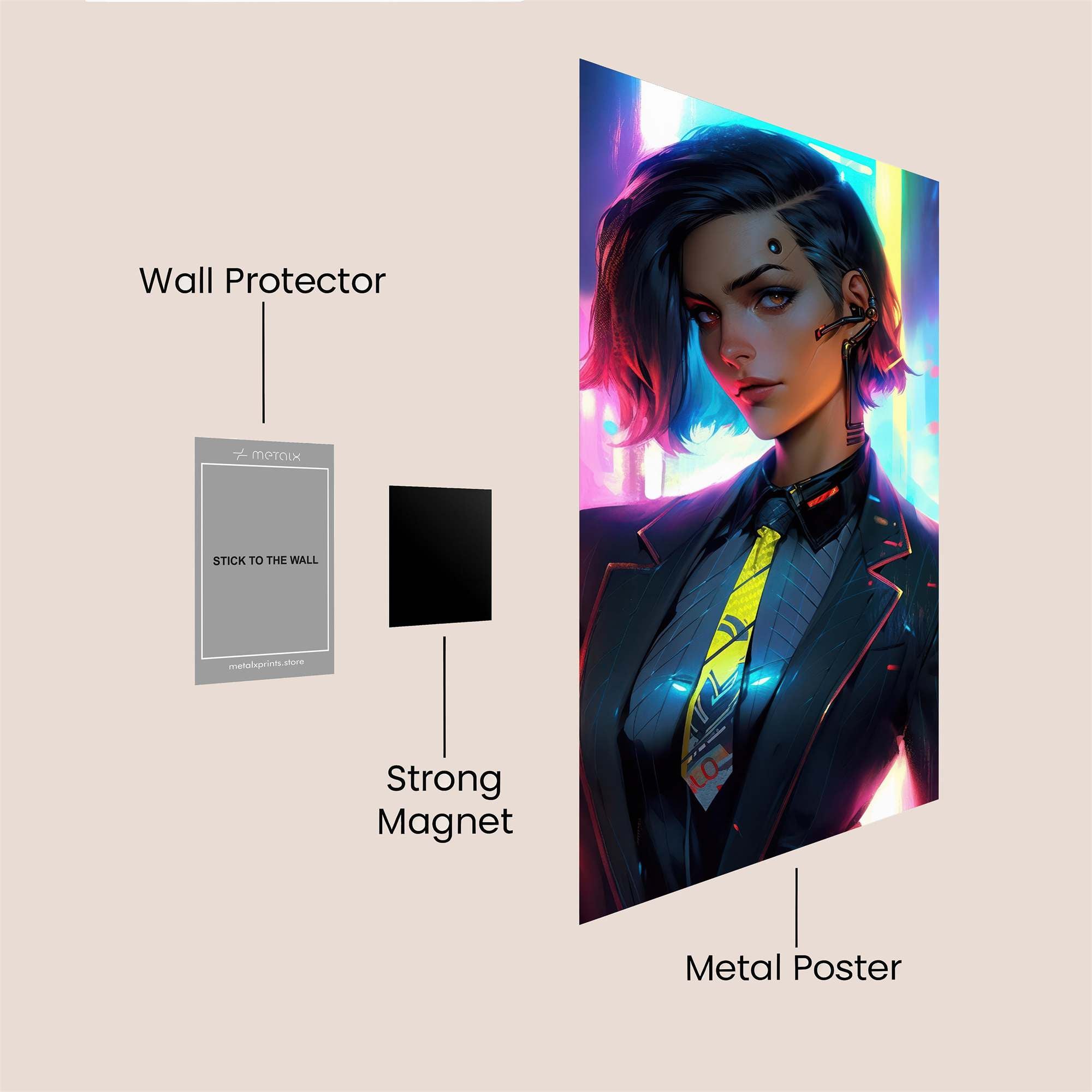 Neon Enigma Safe Wall Magnetic / M