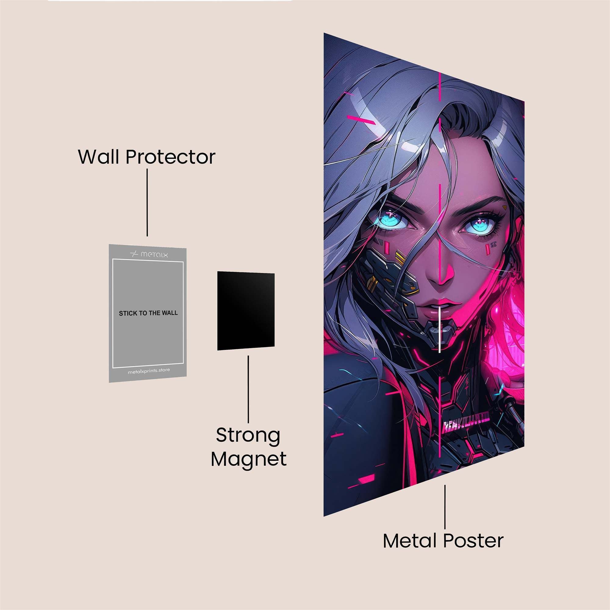 Cyber Enigma Safe Wall Magnetic / M