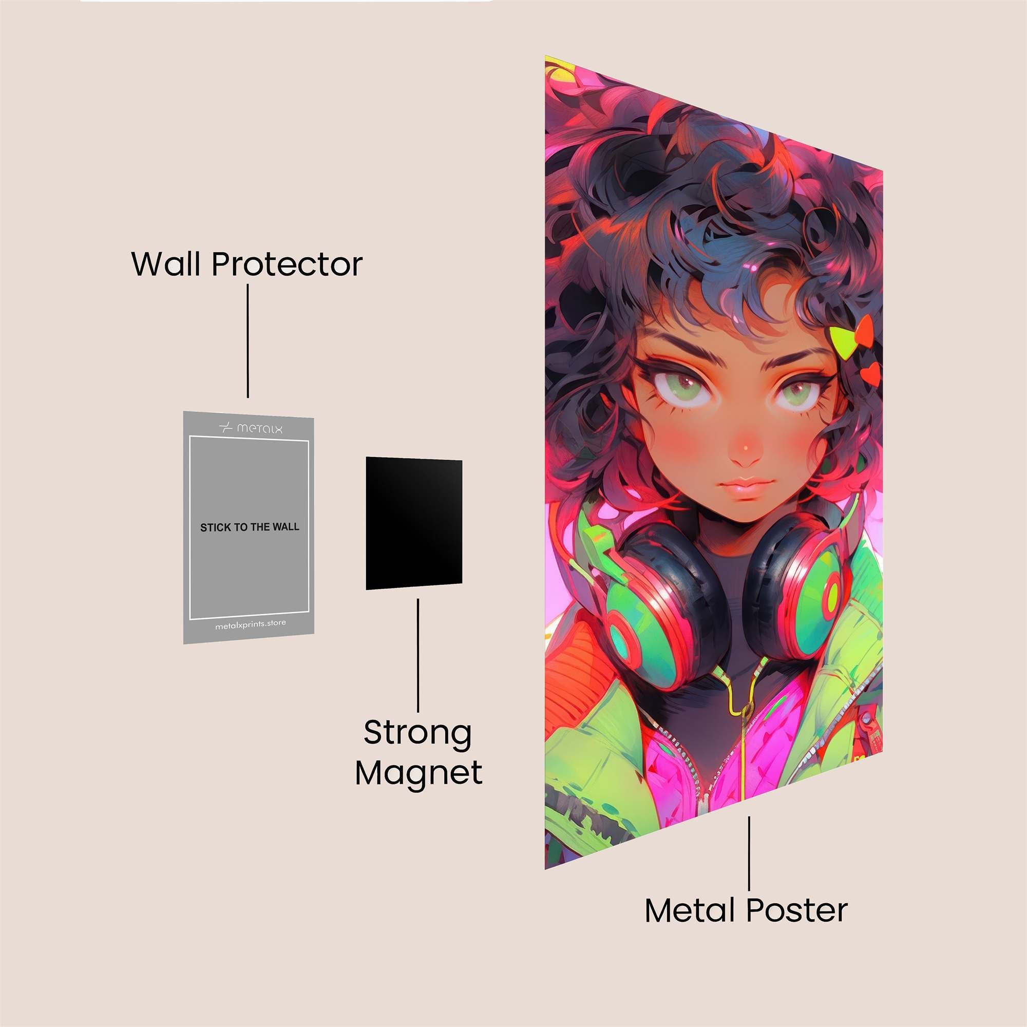 Vibrant Aura Safe Wall Magnetic / M