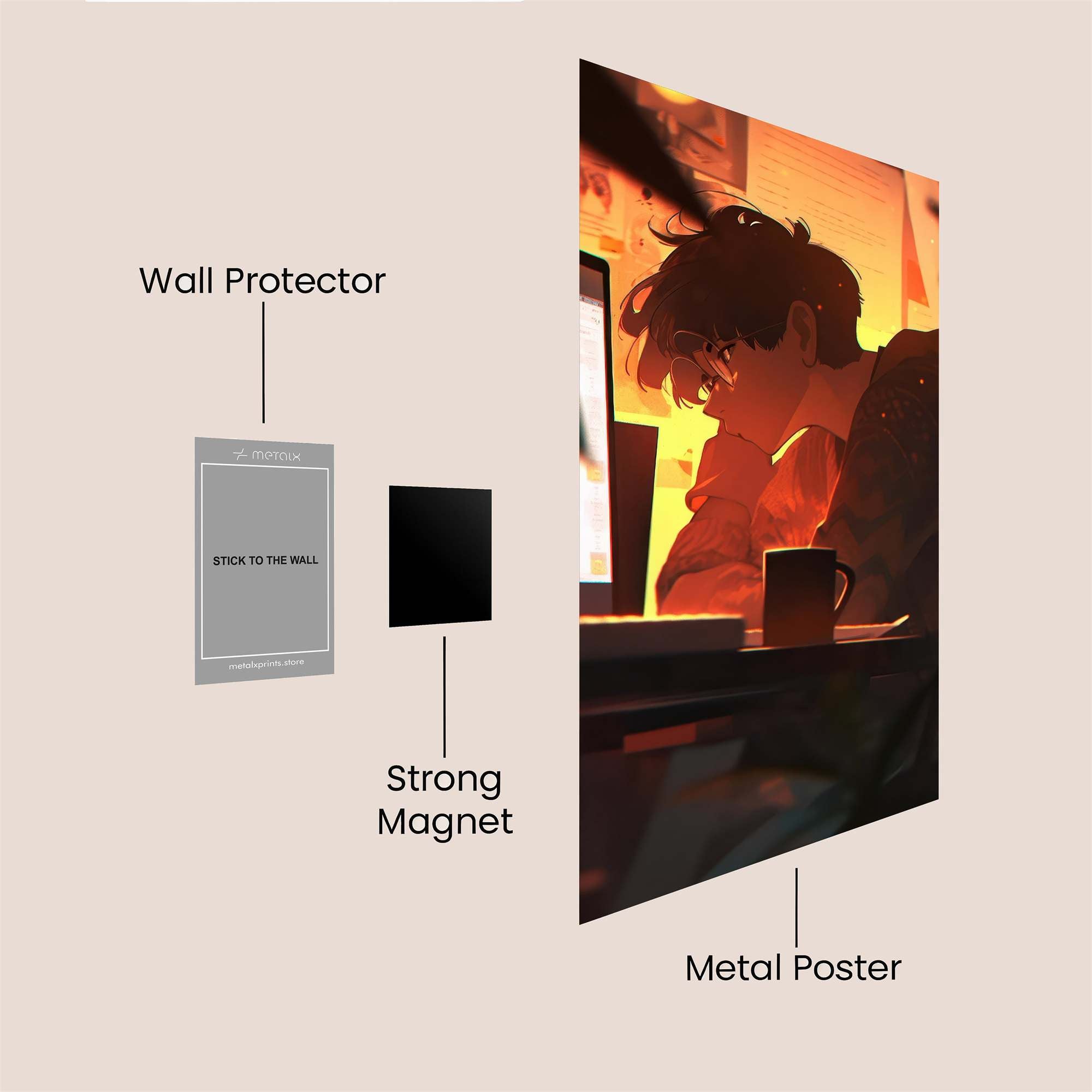 Night Owl Safe Wall Magnetic / M