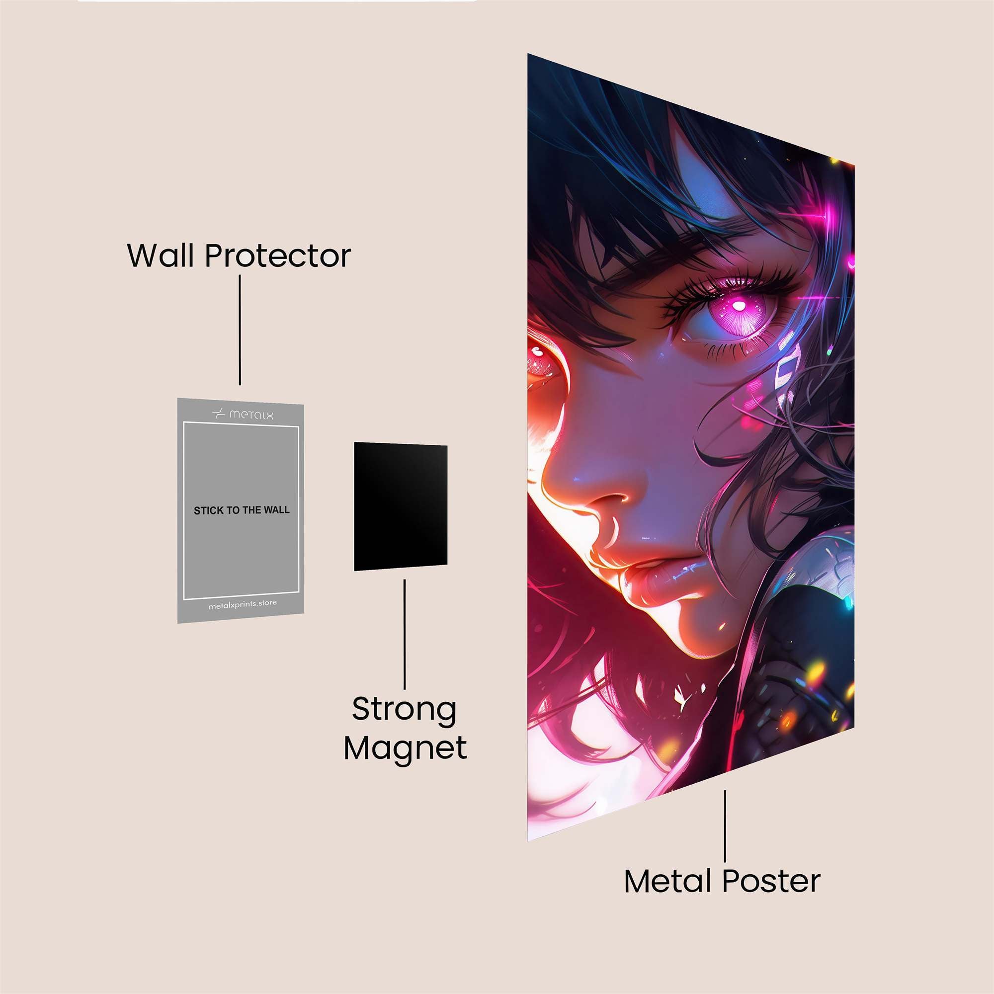 Neon Enigma Safe Wall Magnetic / M