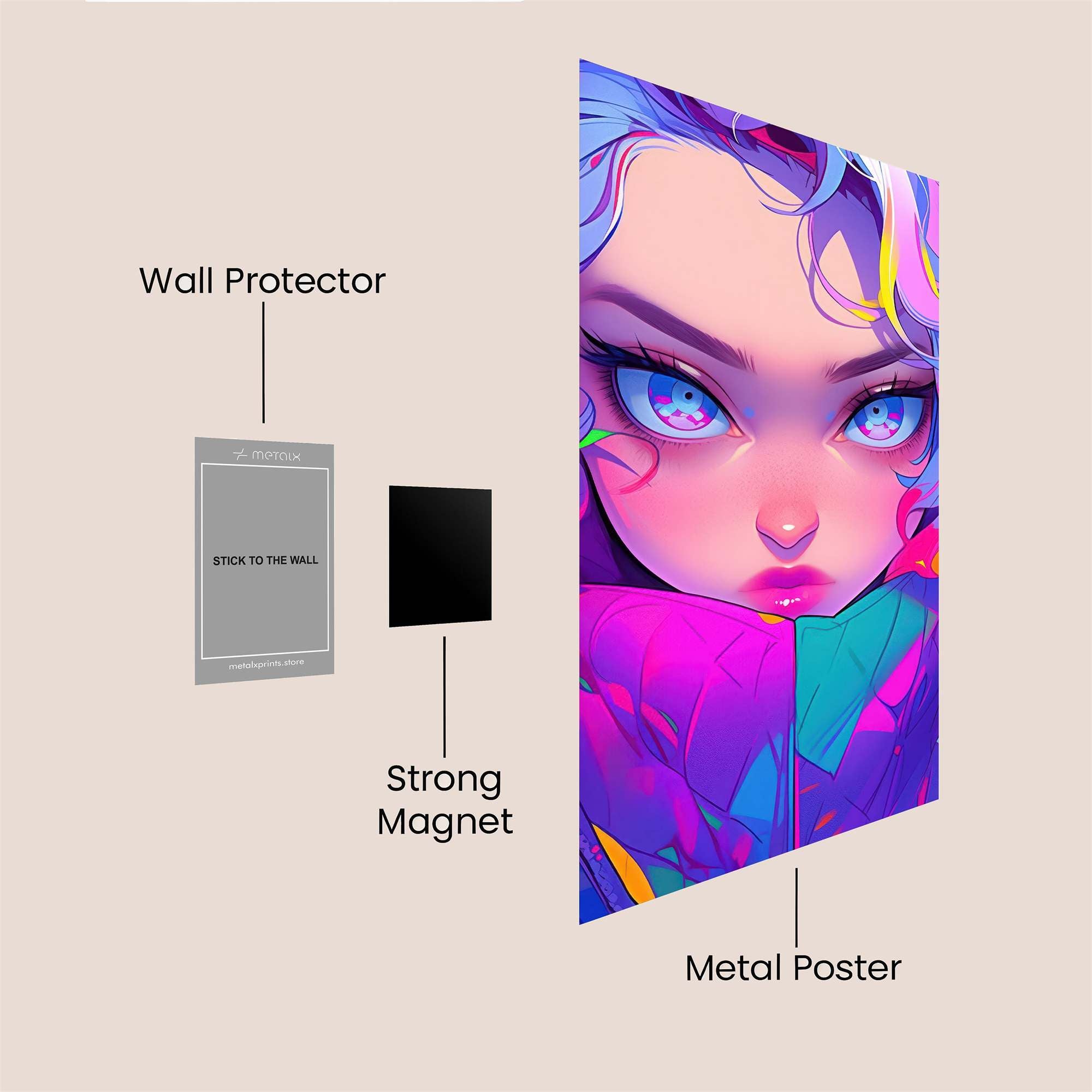 Neon Enigma Safe Wall Magnetic / M