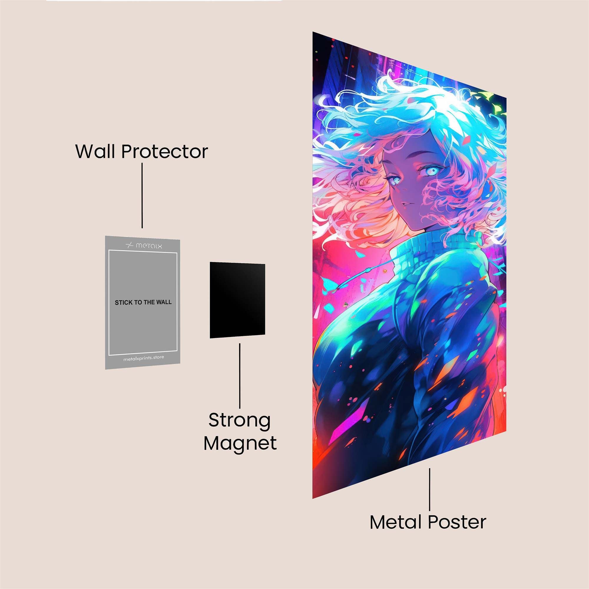 Neon Dream Safe Wall Magnetic / M