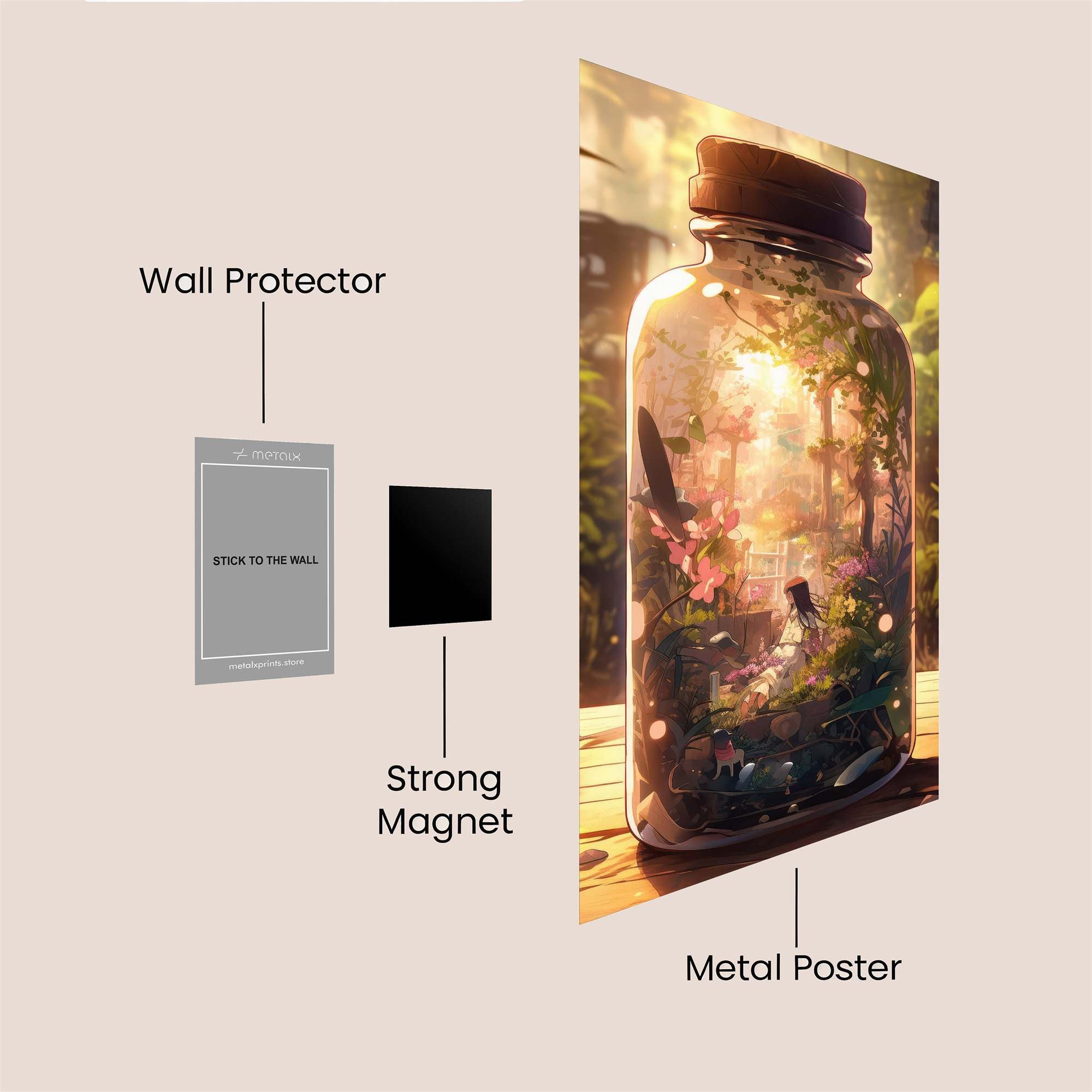 Forest Serenity Safe Wall Magnetic / M