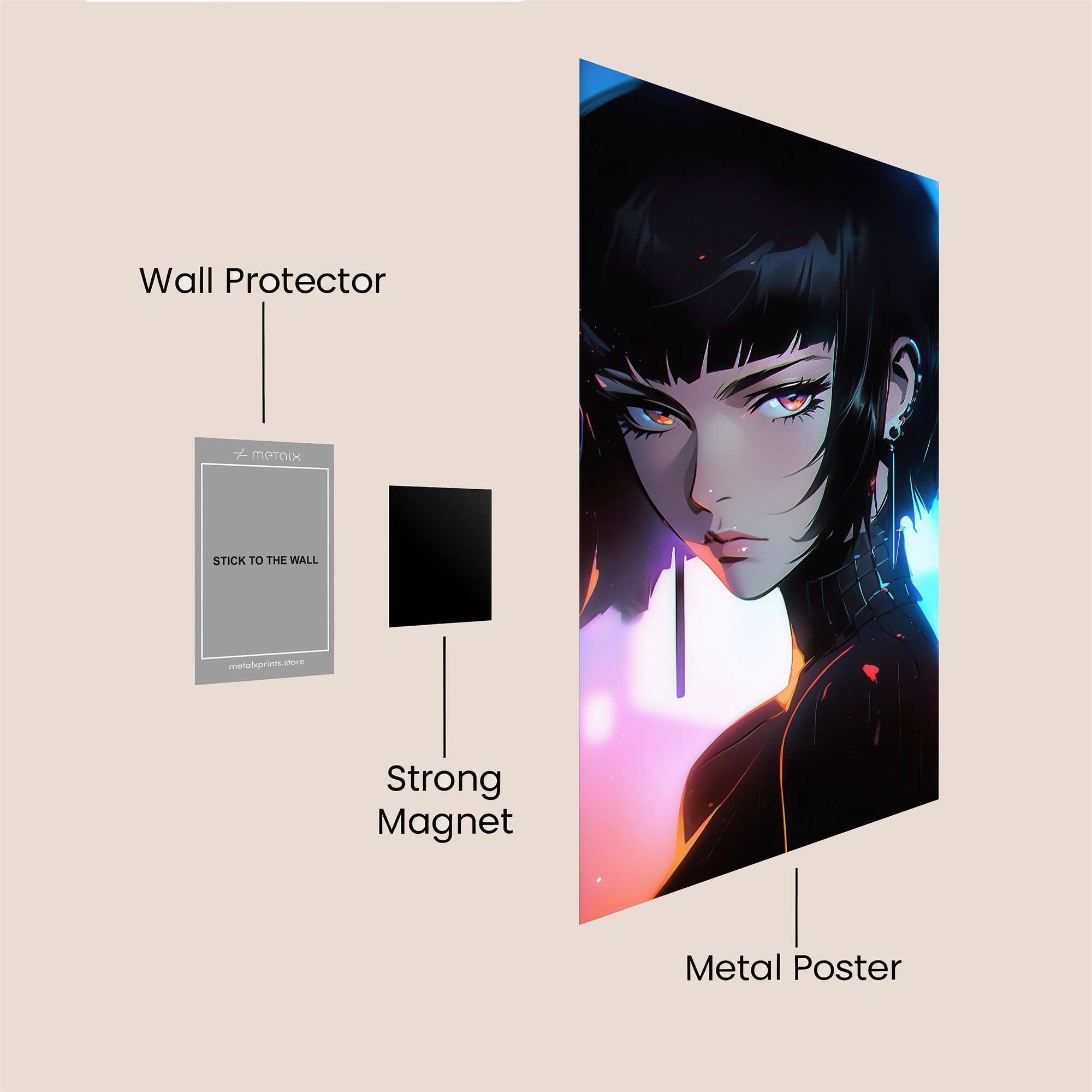 Cyber Enigma Safe Wall Magnetic / M