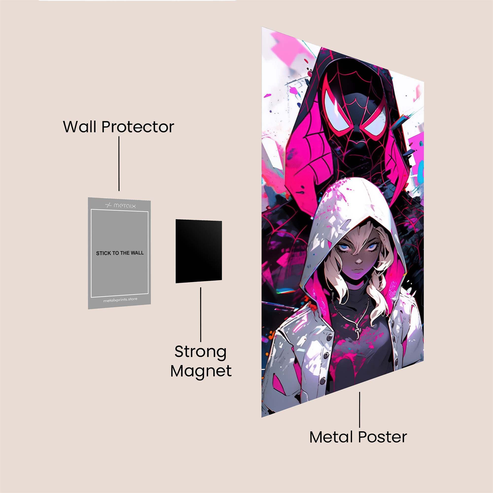 Spider-Pals Safe Wall Magnetic / M