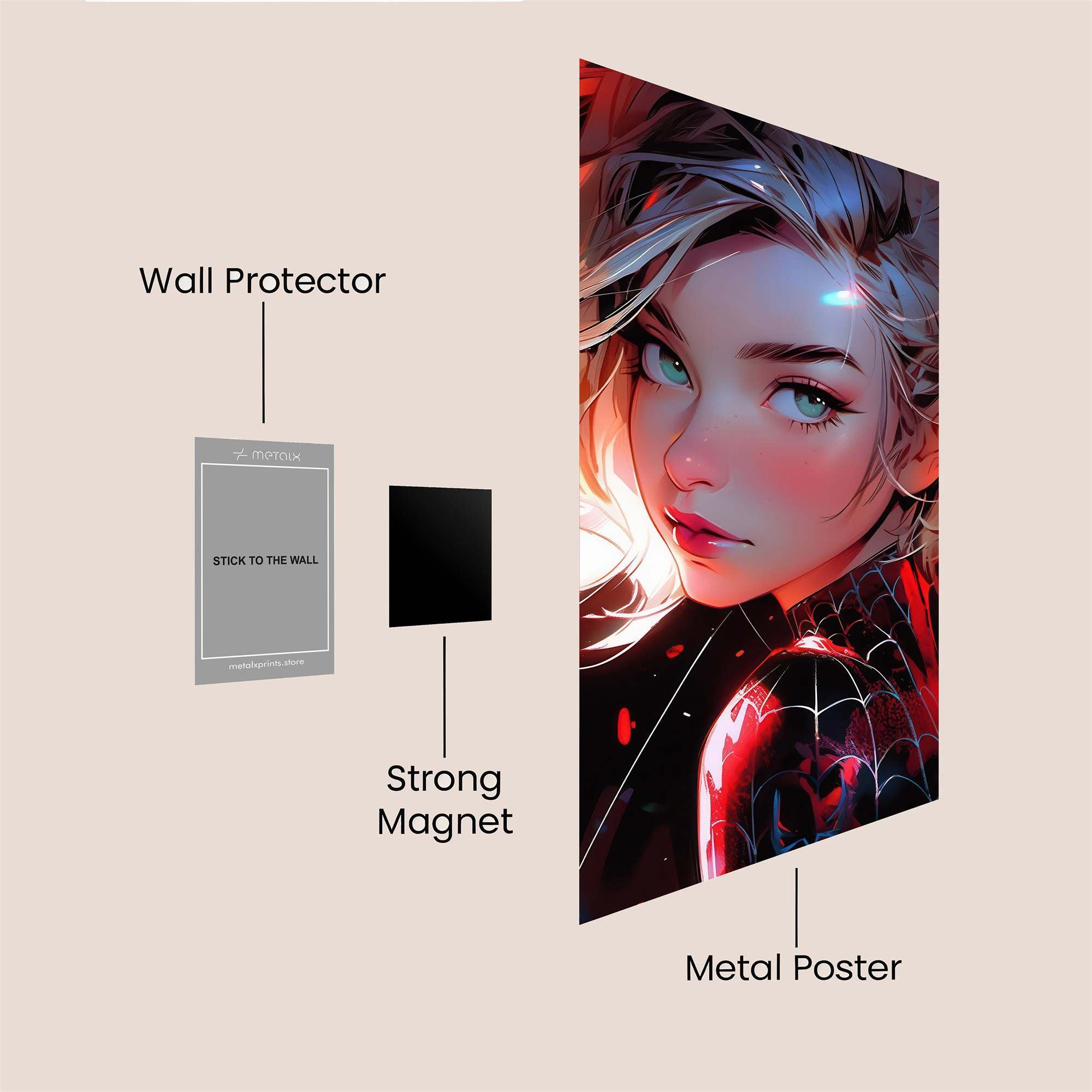 Spider Radiant Safe Wall Magnetic / M