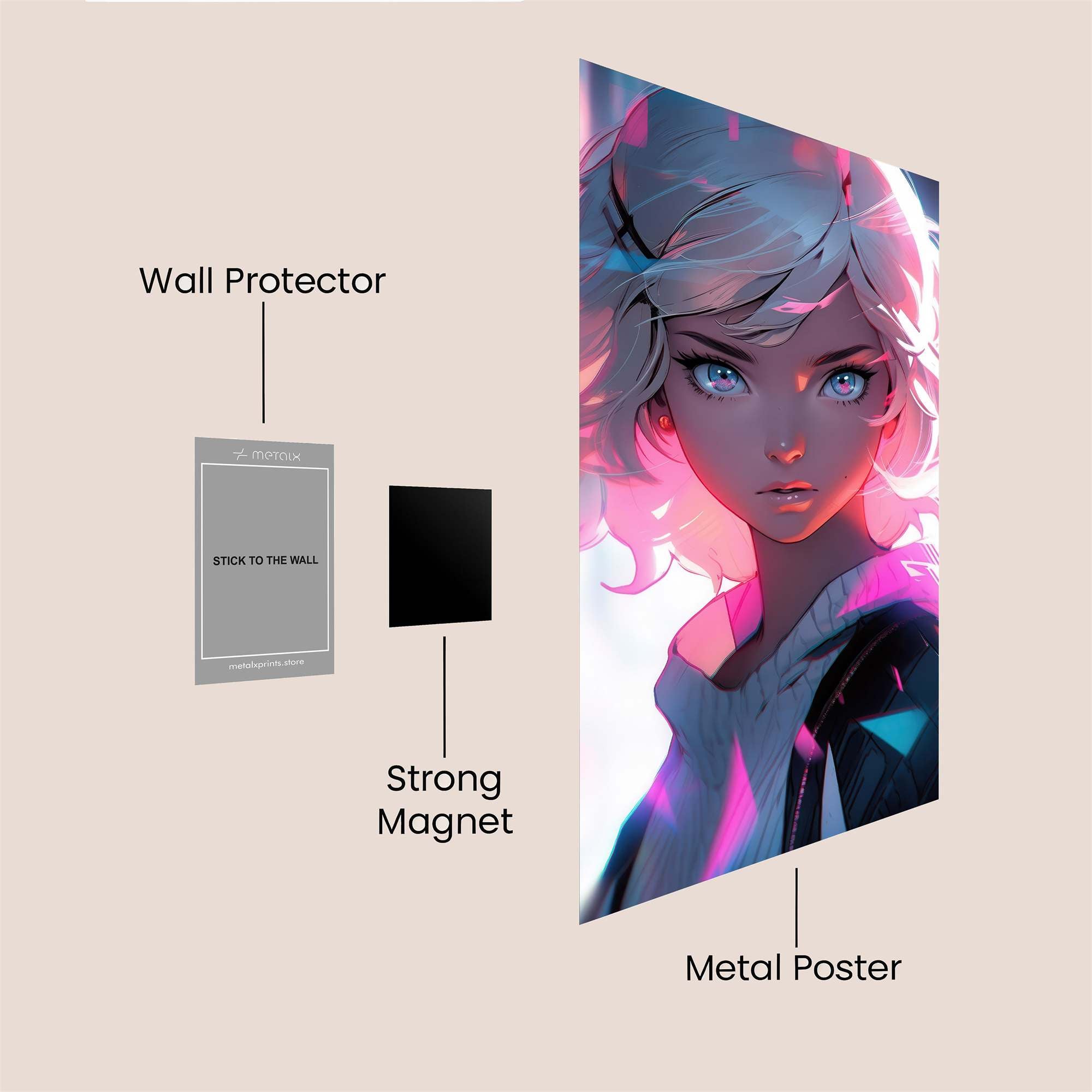 Gwen Serene Safe Wall Magnetic / M