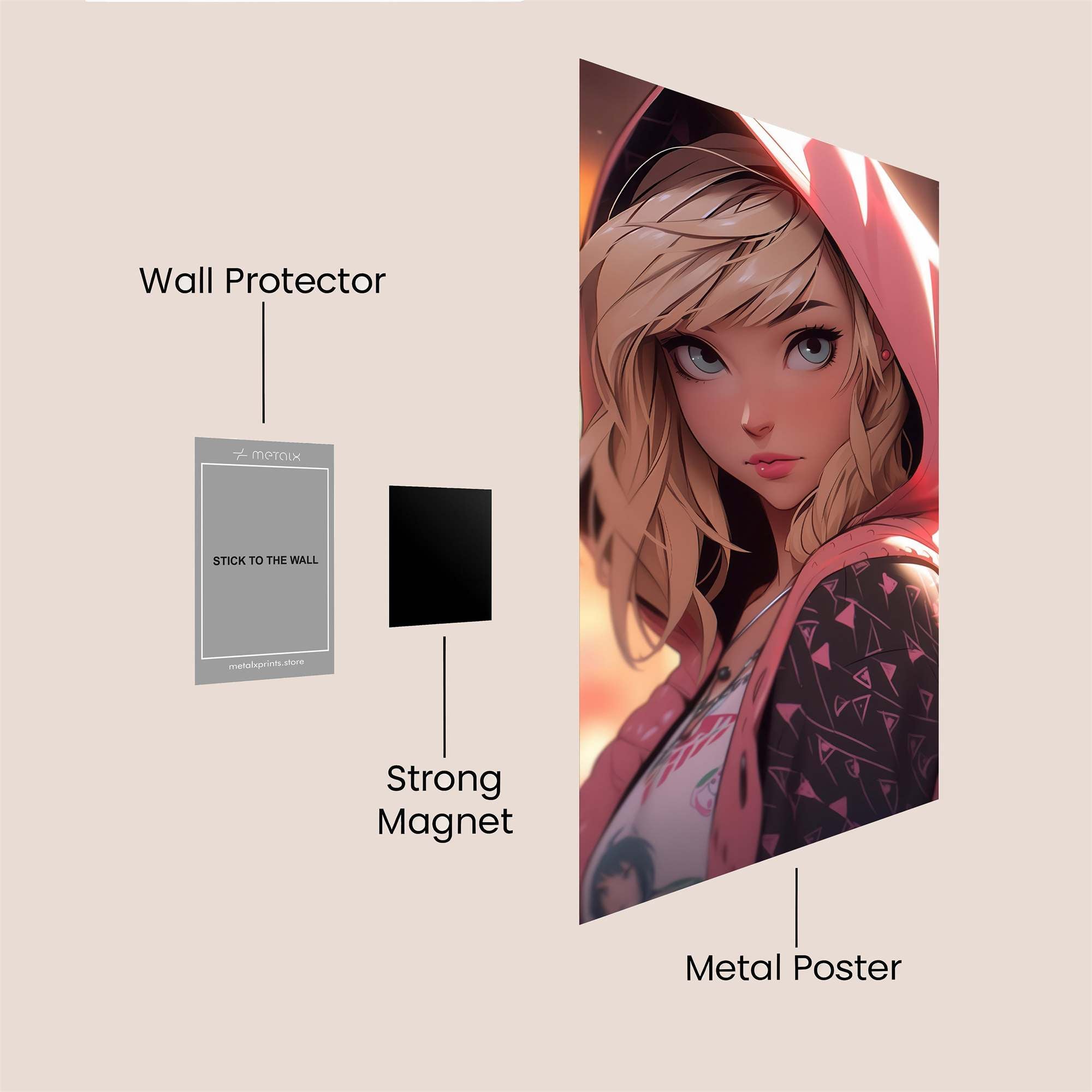 Gwen Serene Safe Wall Magnetic / M