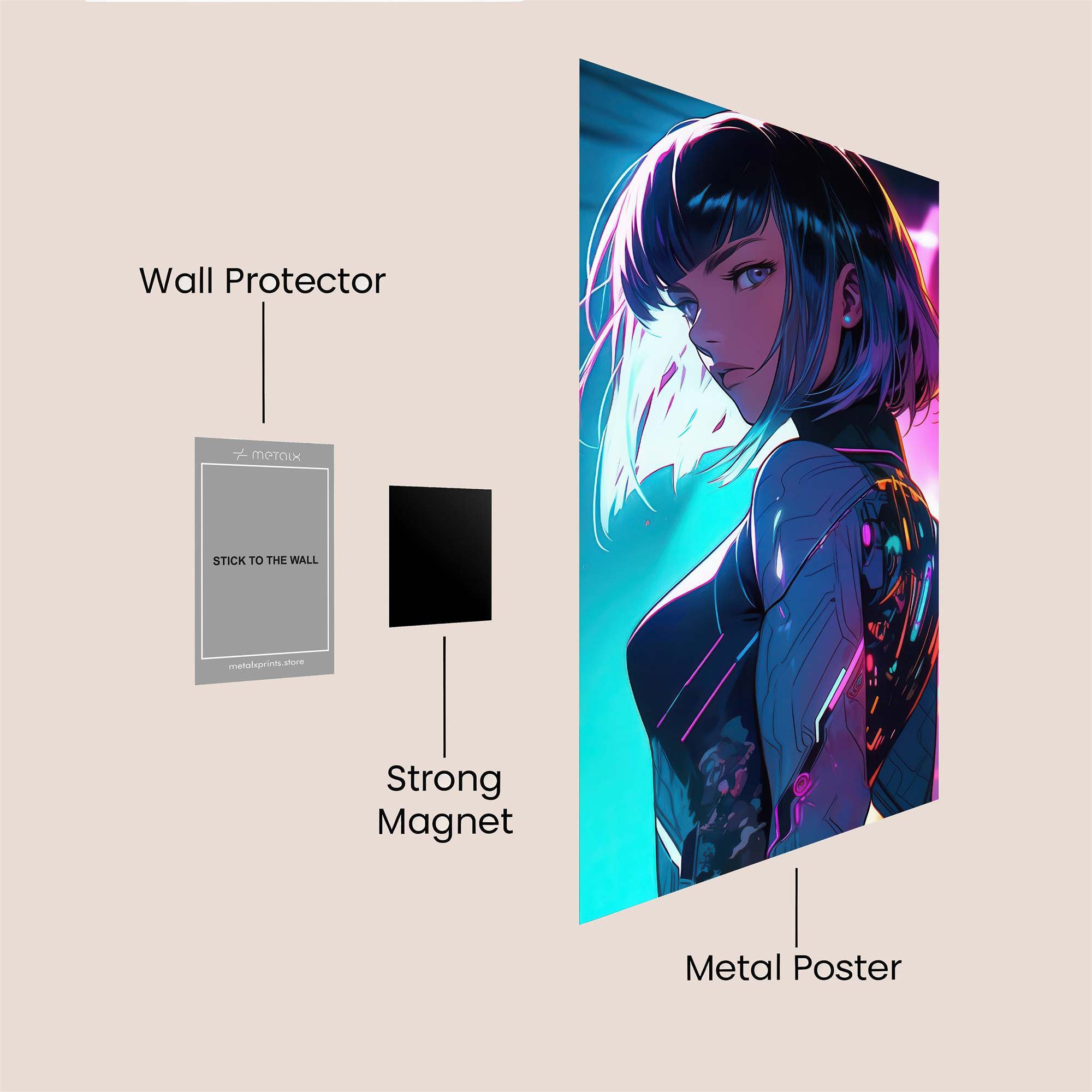 Cyber Enigma Safe Wall Magnetic / M