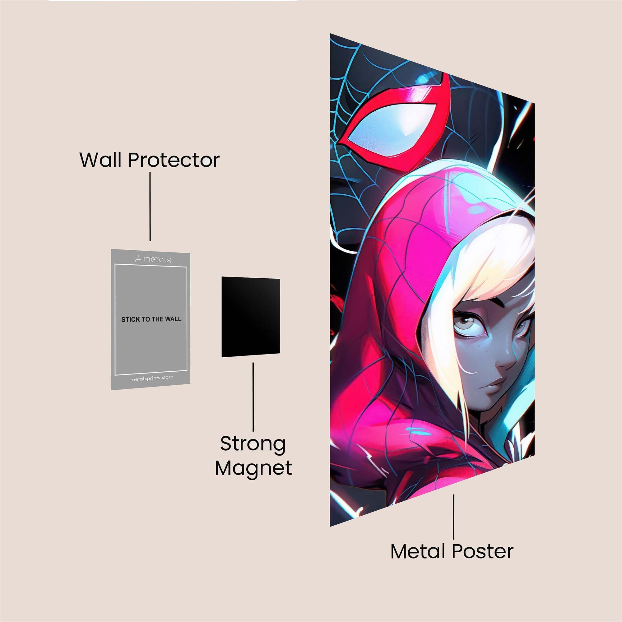 SpiderHeroic Safe Wall Magnetic / M