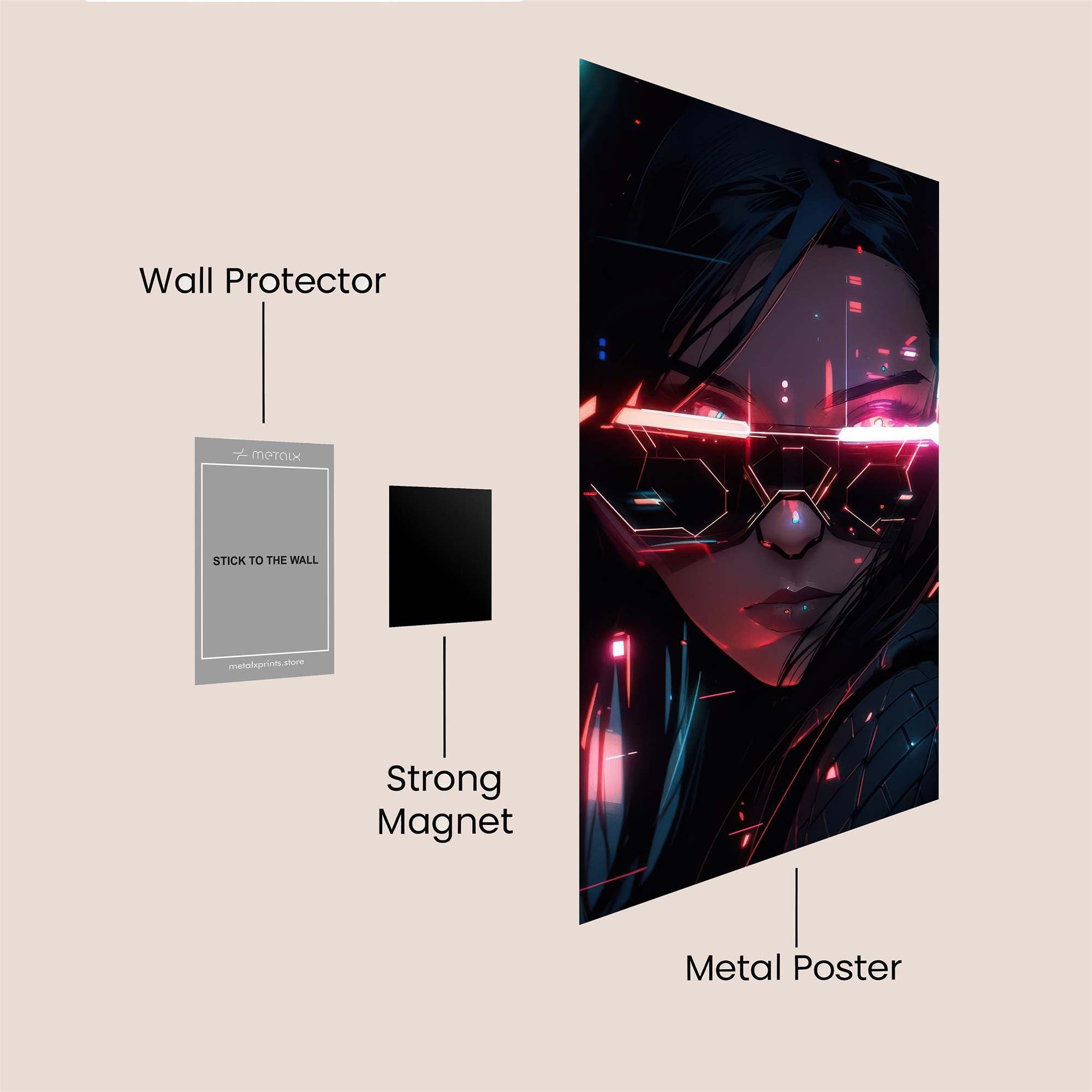 Cyber Whisper Safe Wall Magnetic / M