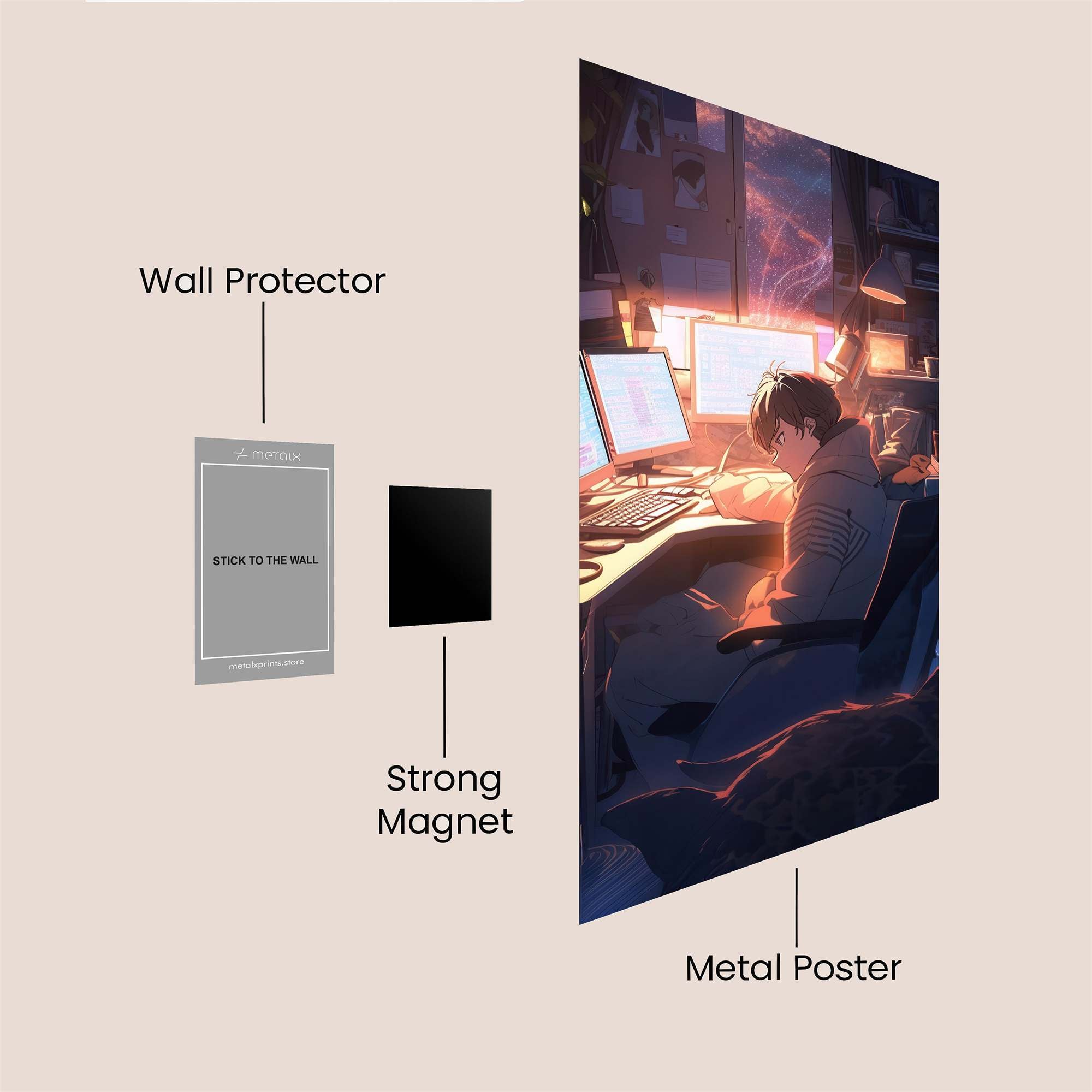 Programmer's Twilight Safe Wall Magnetic / M