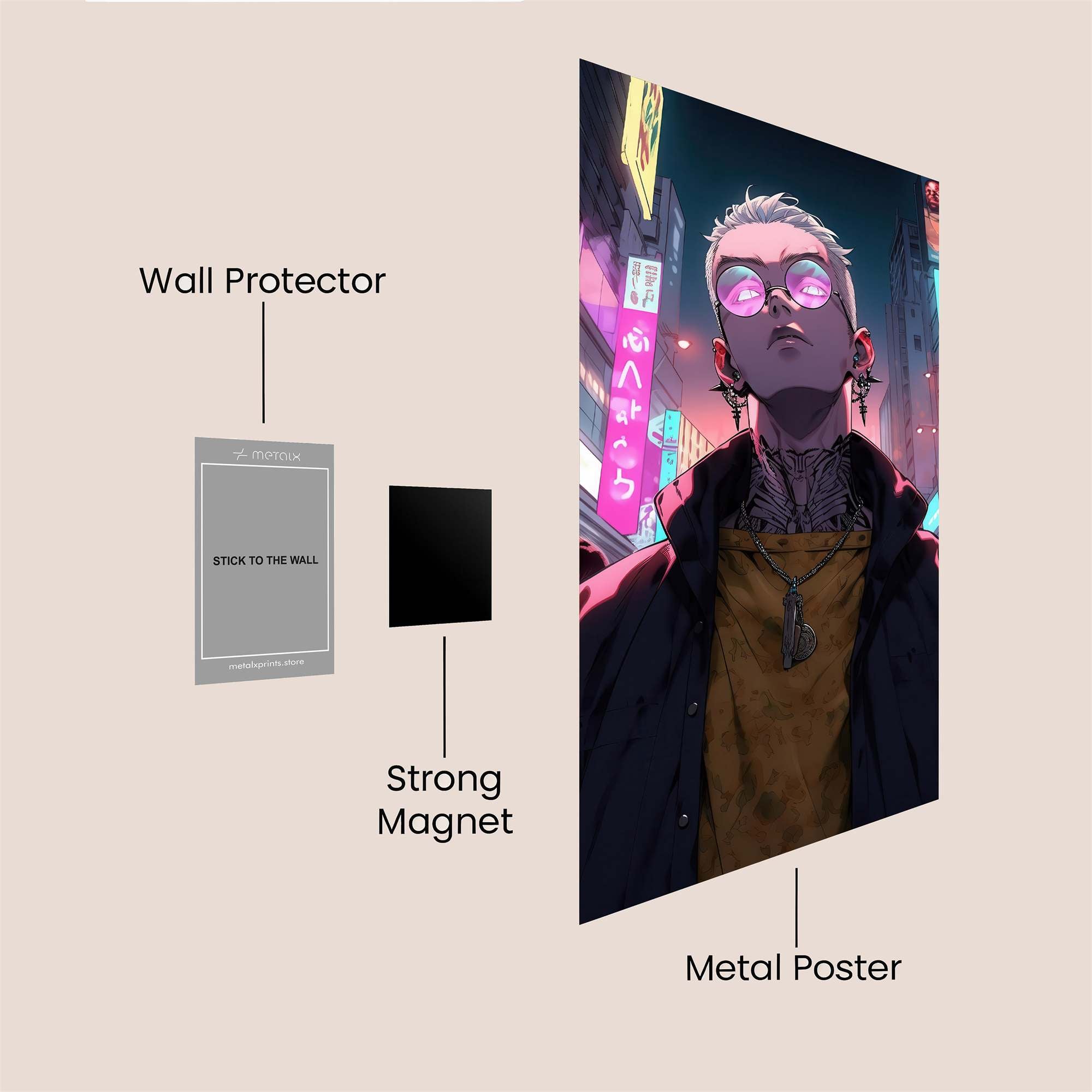 Cyber Rebel Safe Wall Magnetic / M