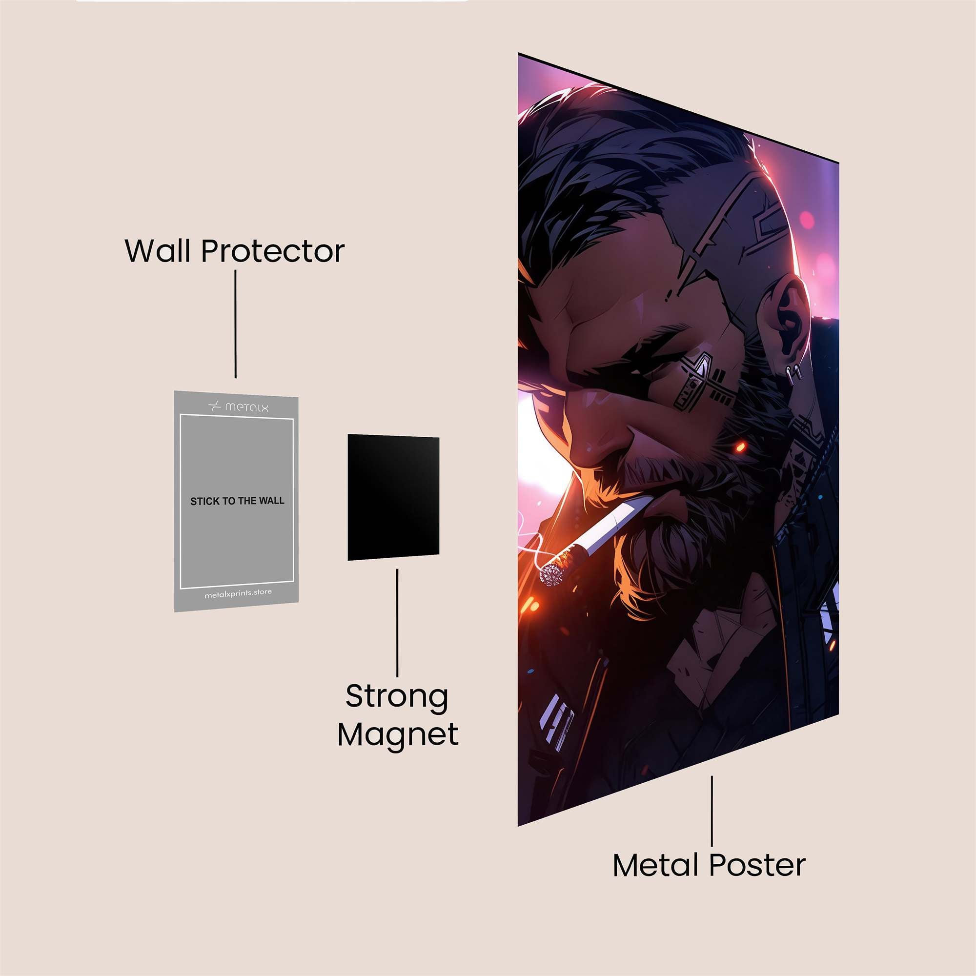 Cyberpunk Recluse Safe Wall Magnetic / M