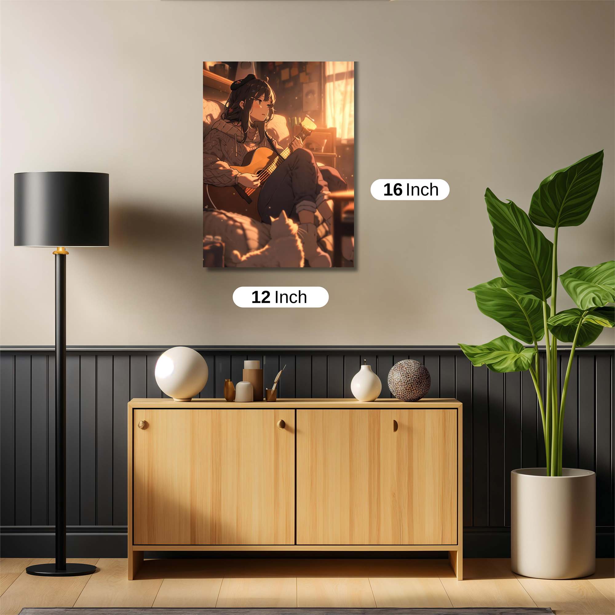 Guitar Serenity Safe Wall Magnetic / M