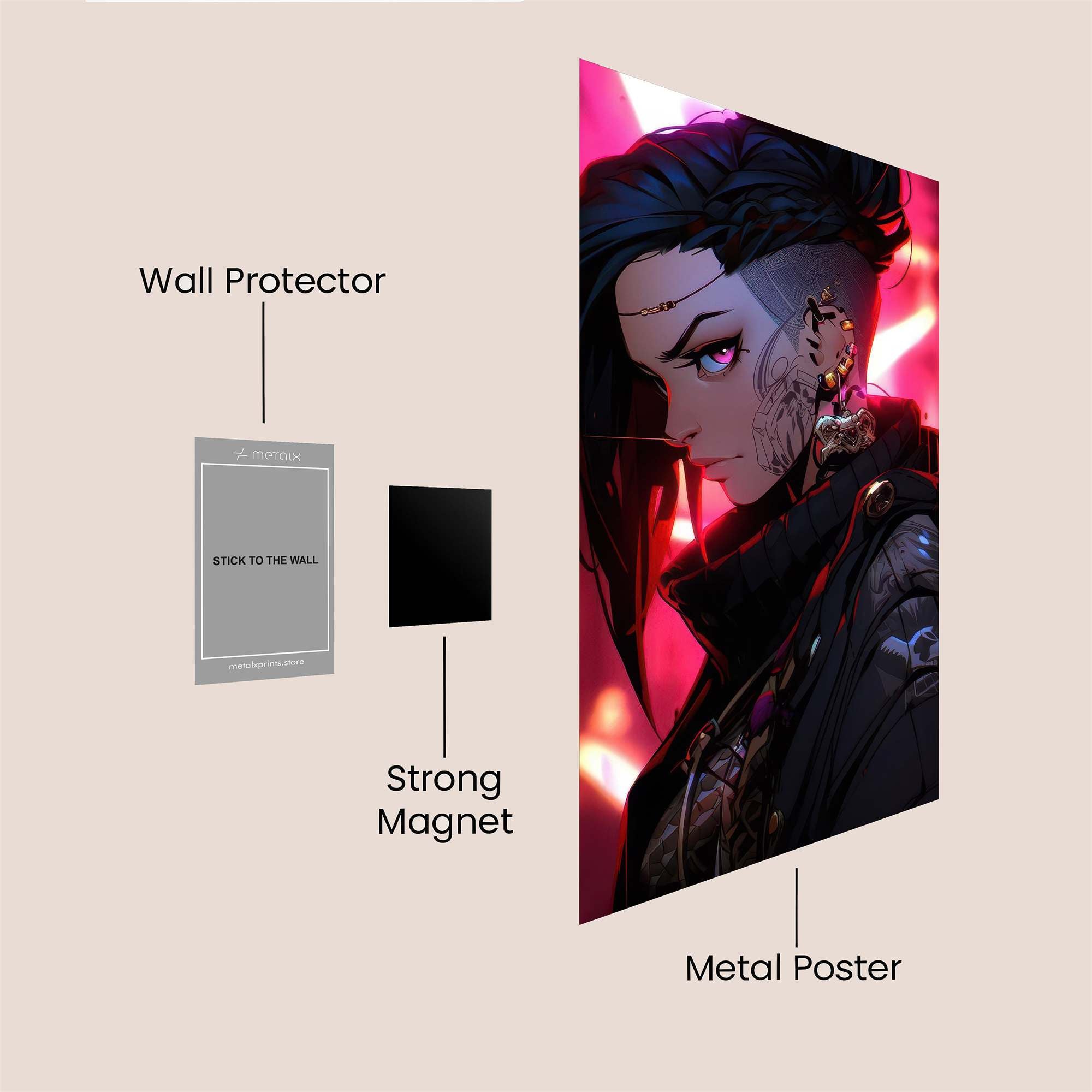 Cyber Enigma Safe Wall Magnetic / M