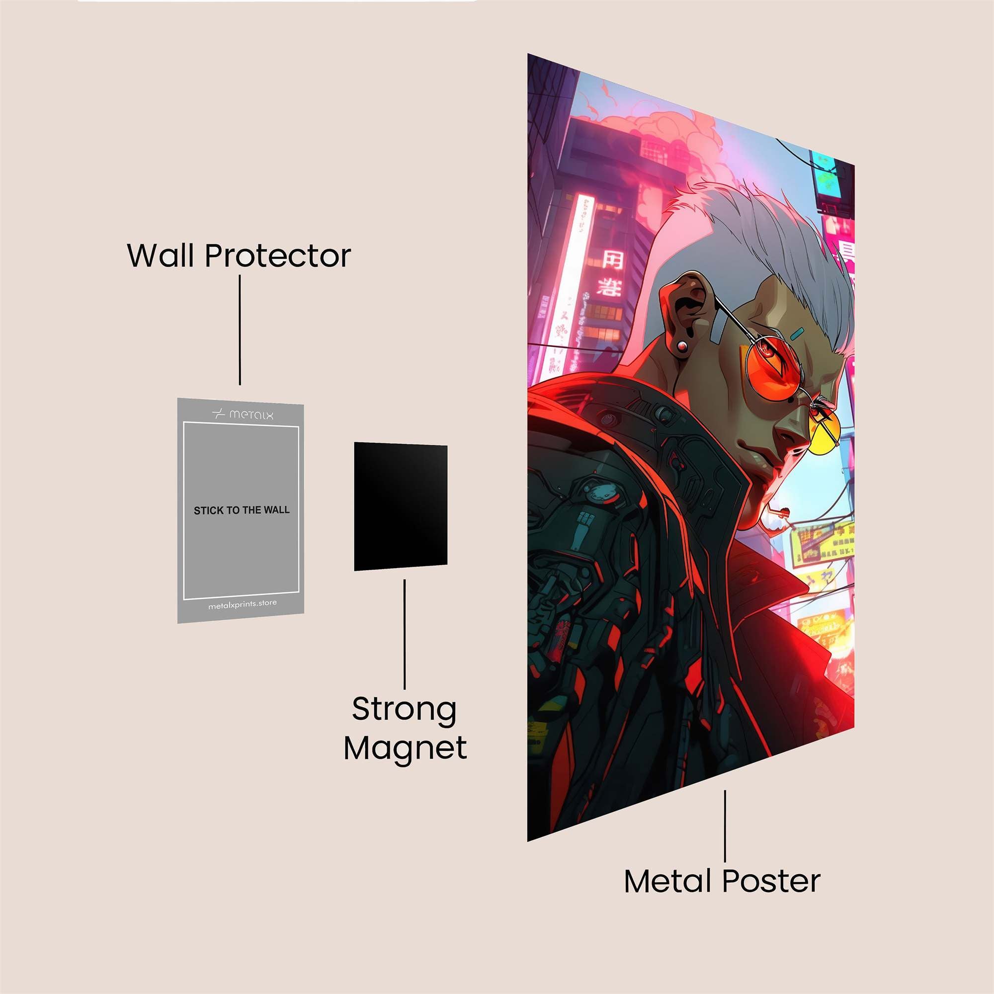 Cyberpunk Intensity Safe Wall Magnetic / M