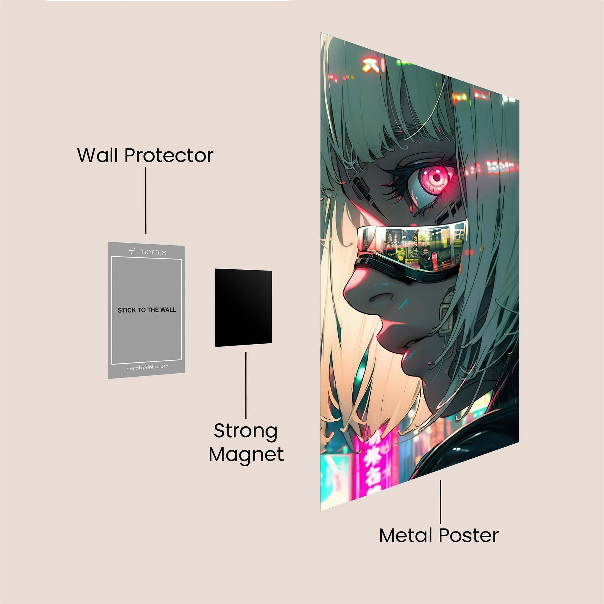 Cyber Enigma Safe Wall Magnetic / M