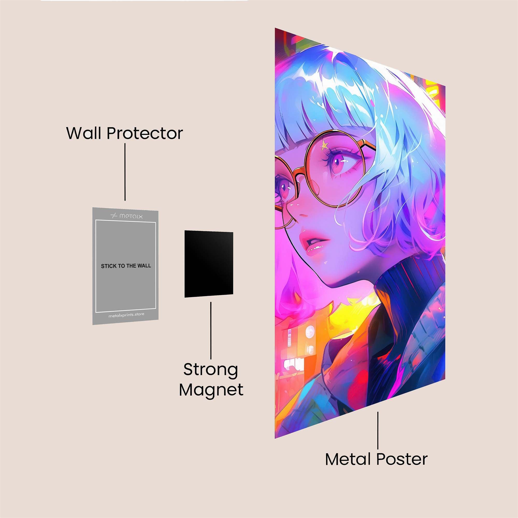 Neon Dream Safe Wall Magnetic / M