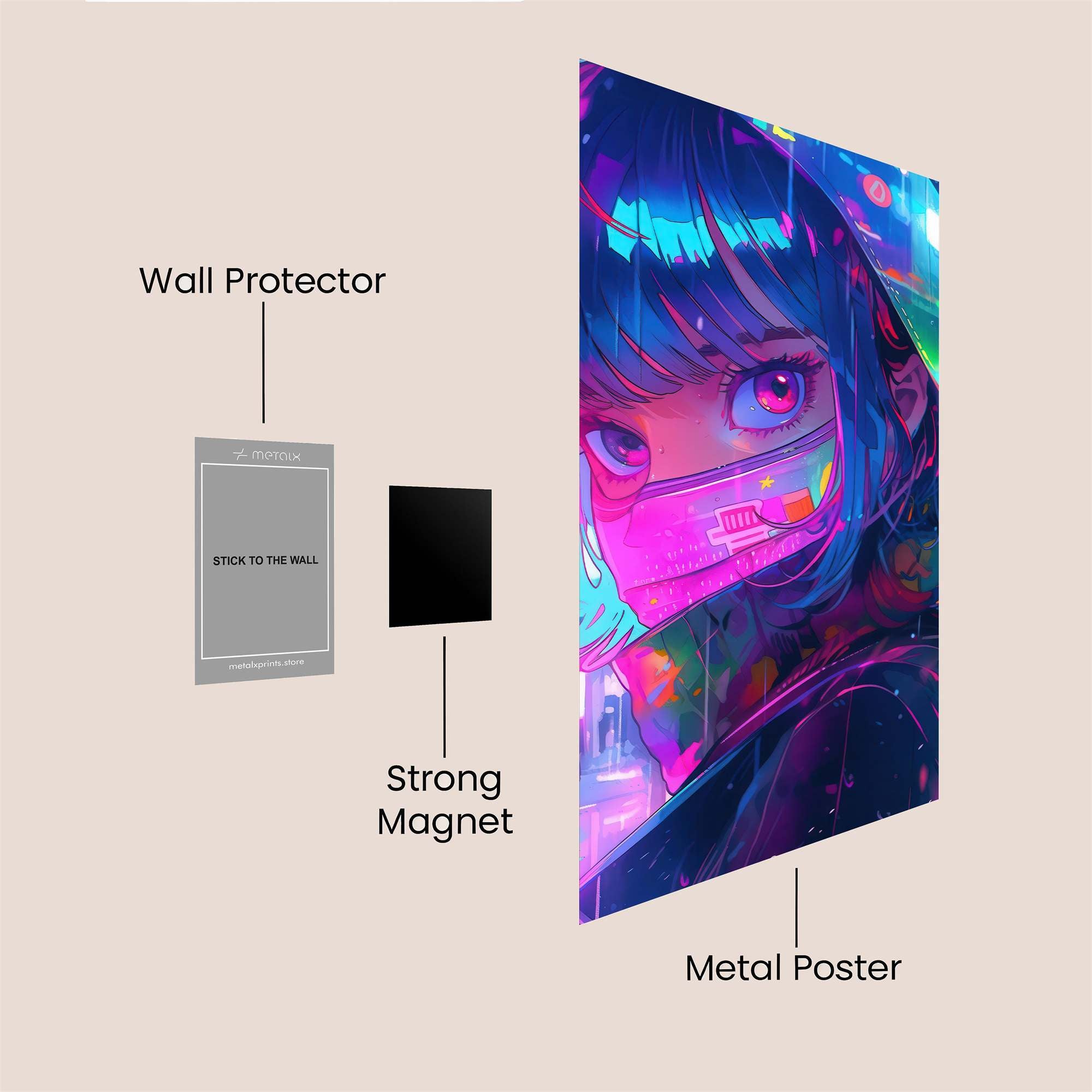 Neon Mystery Safe Wall Magnetic / M