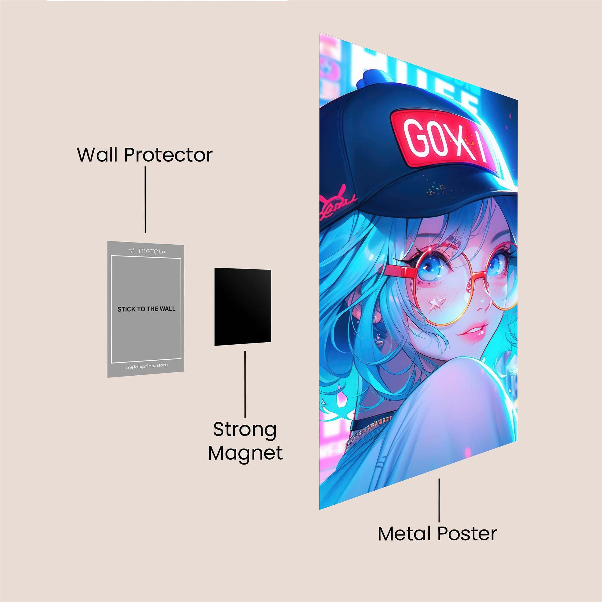 Neon Dreamer Safe Wall Magnetic / M