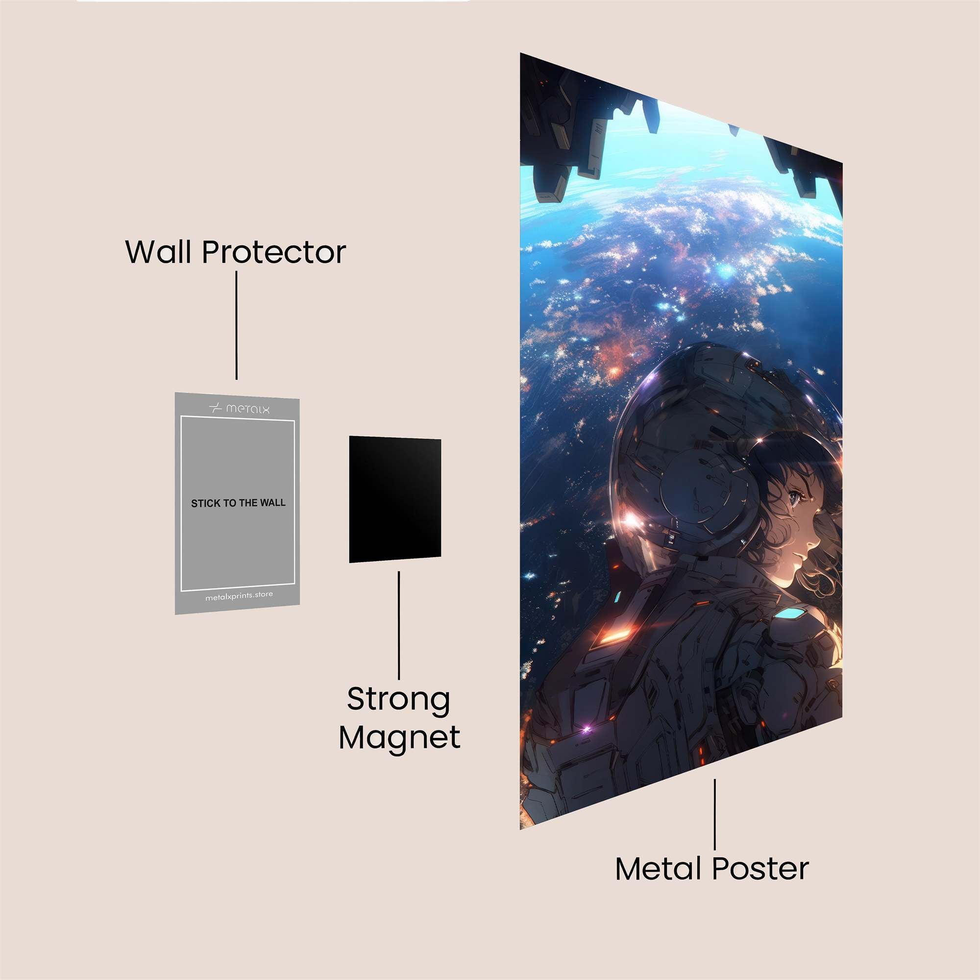 Cosmic Serenity Safe Wall Magnetic / M