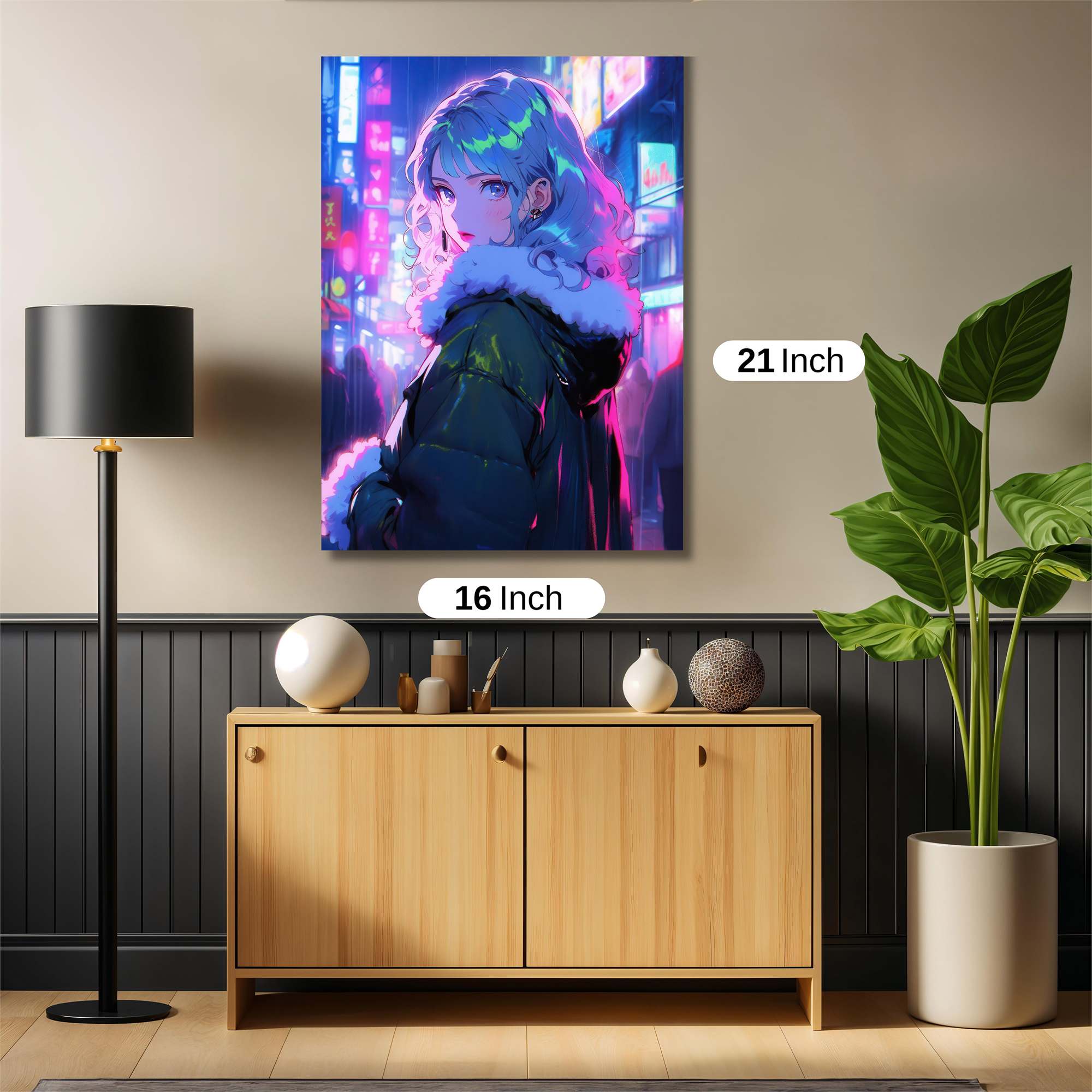 Neon Solitude Safe Wall Magnetic / M