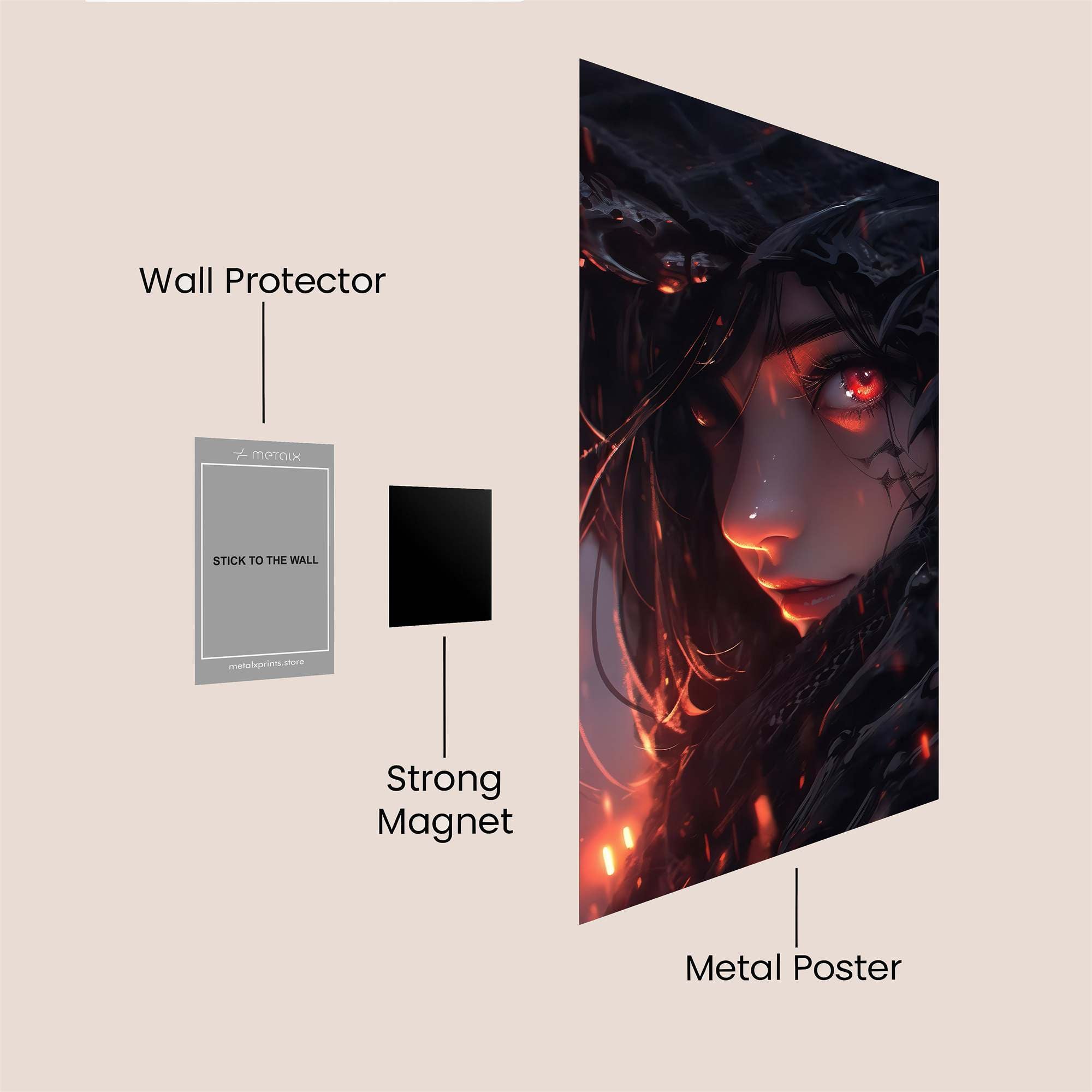 Demon Enigma Safe Wall Magnetic / M