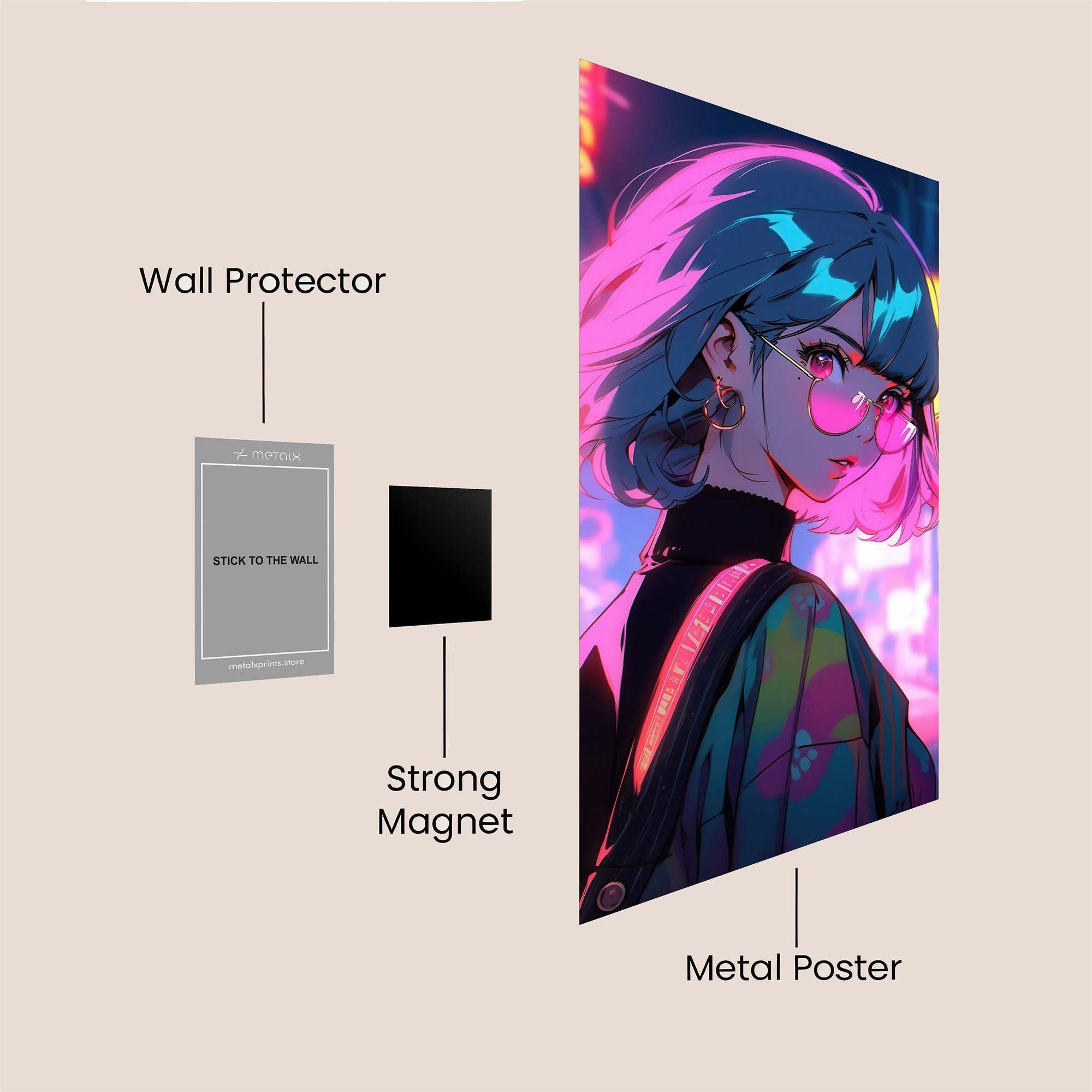 Neon Dream Safe Wall Magnetic / M