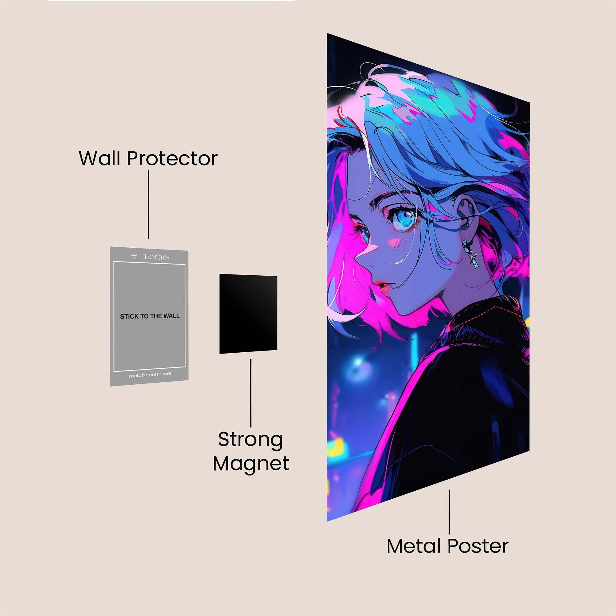 Neon Dream Safe Wall Magnetic / M