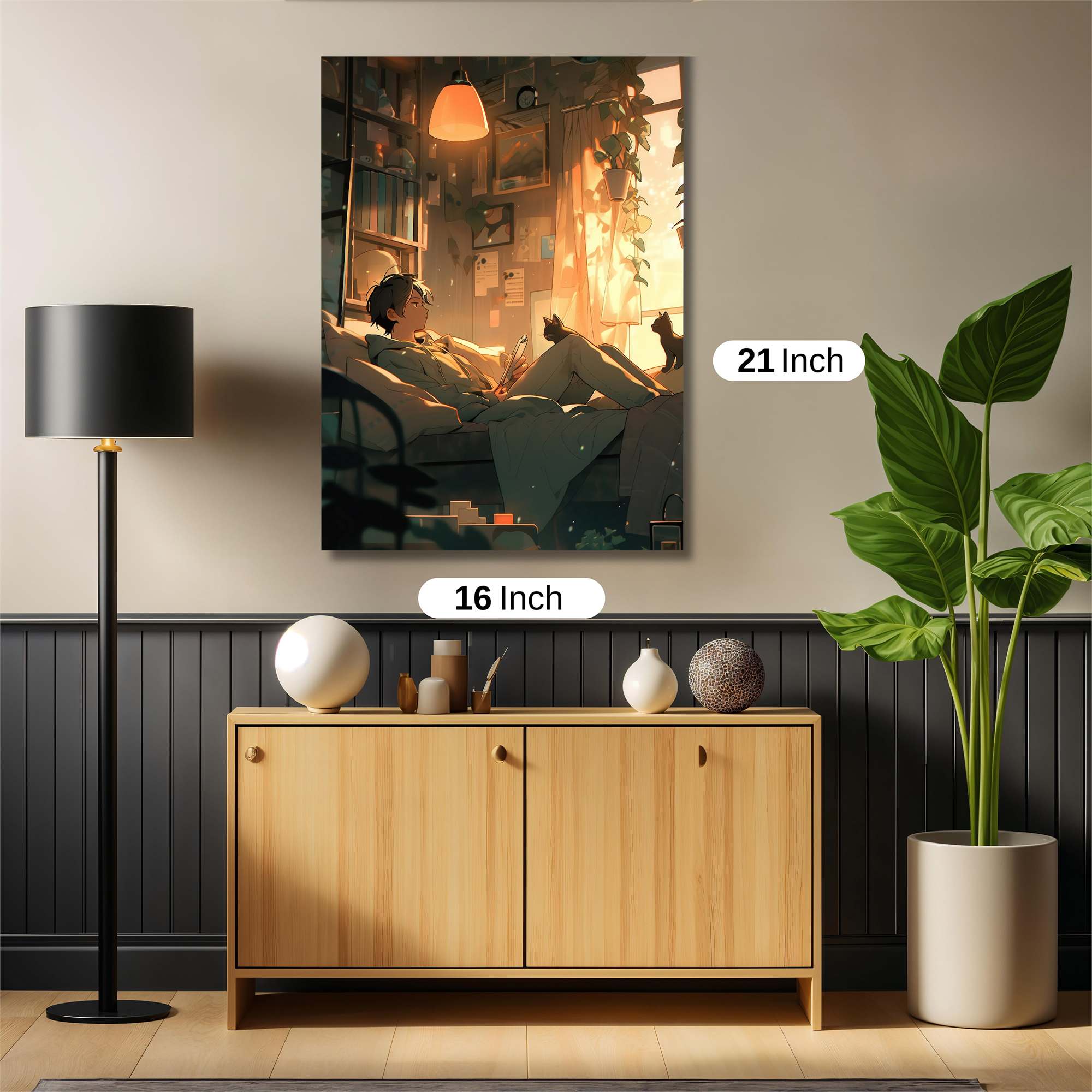 Sunlit Serenity Safe Wall Magnetic / M