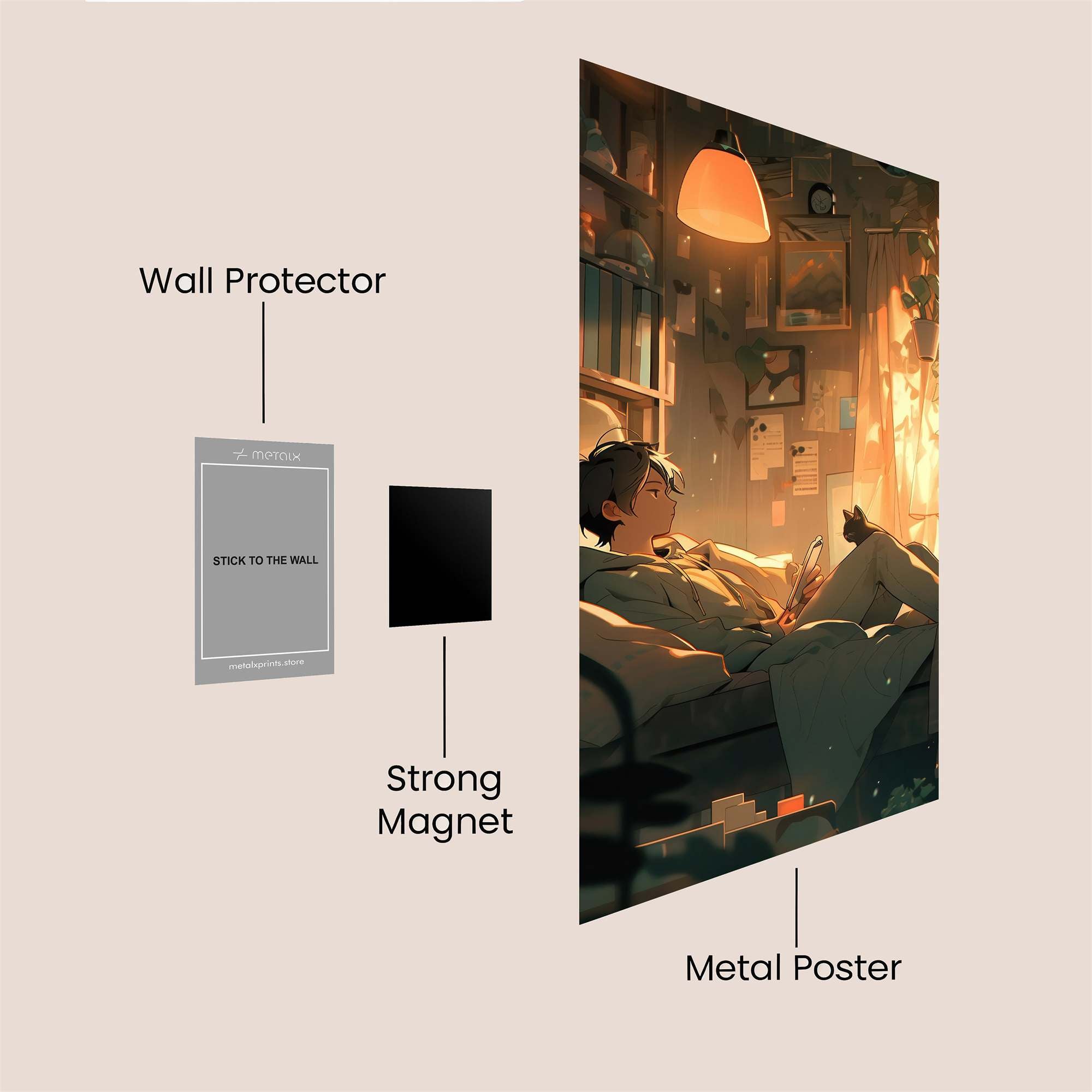 Sunlit Serenity Safe Wall Magnetic / M