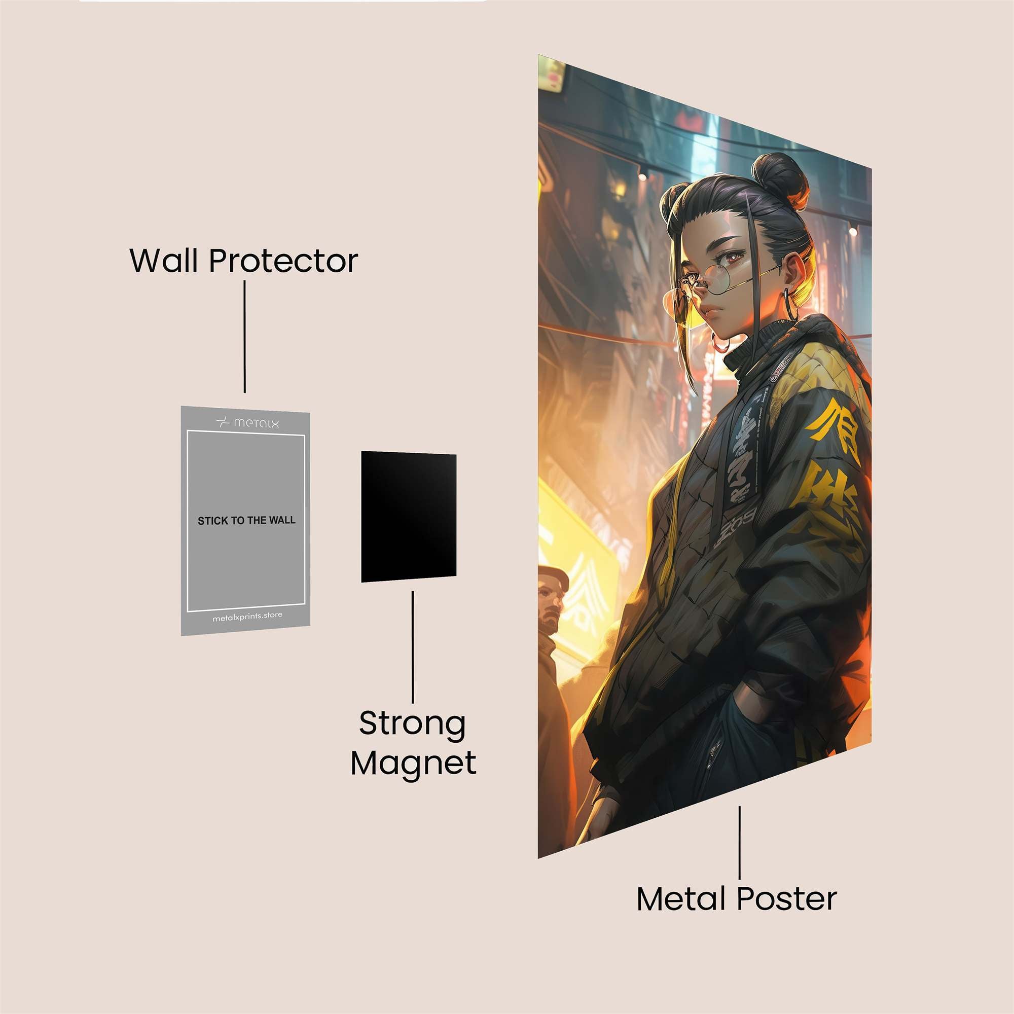 Neon Rebel Safe Wall Magnetic / M