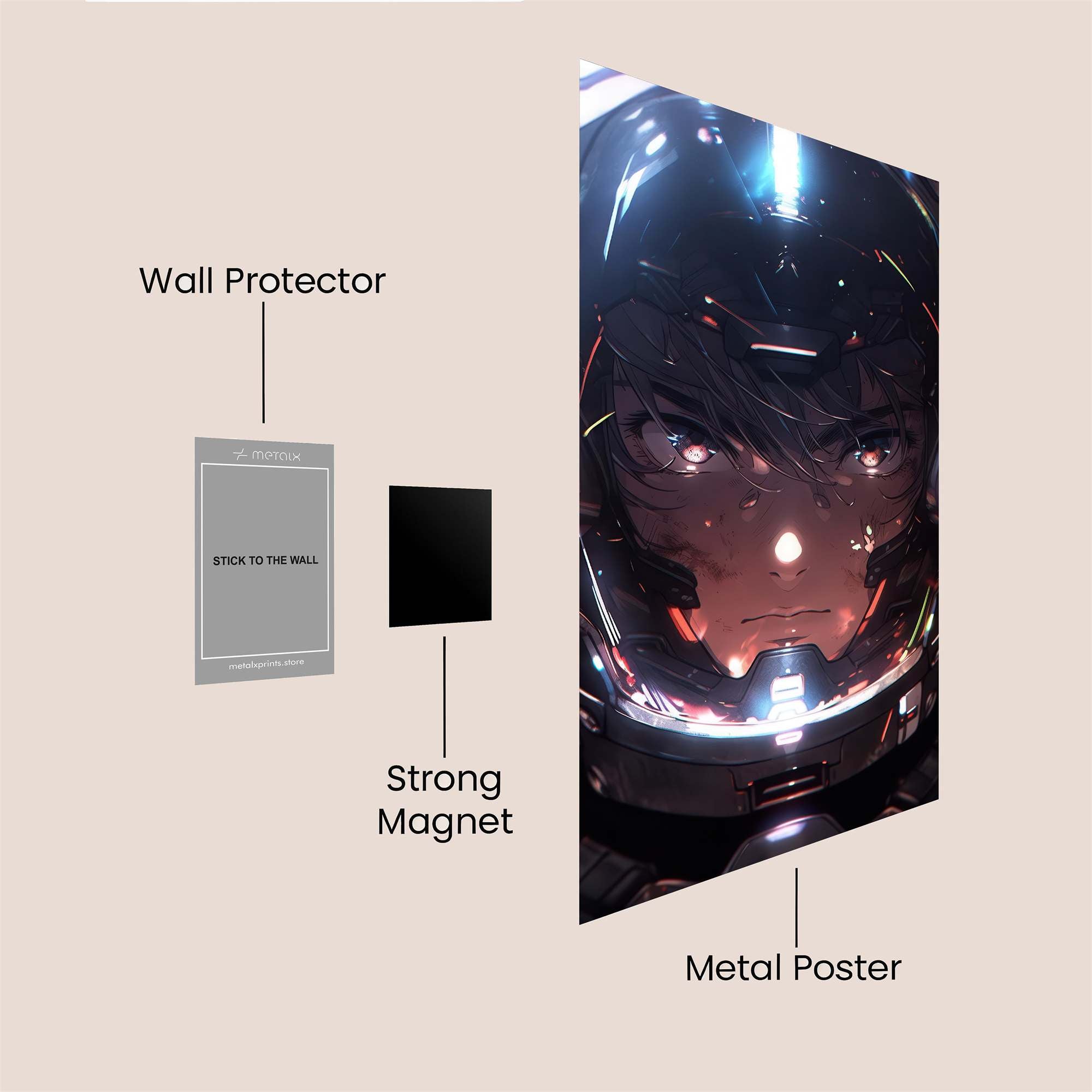 Astronaut Serene Safe Wall Magnetic / M